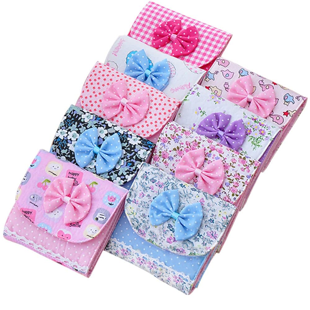 Mdchatbeauty Bow Sanitary Towel Napkin Pad Purse Holder Case Easy BagGirl Organizer