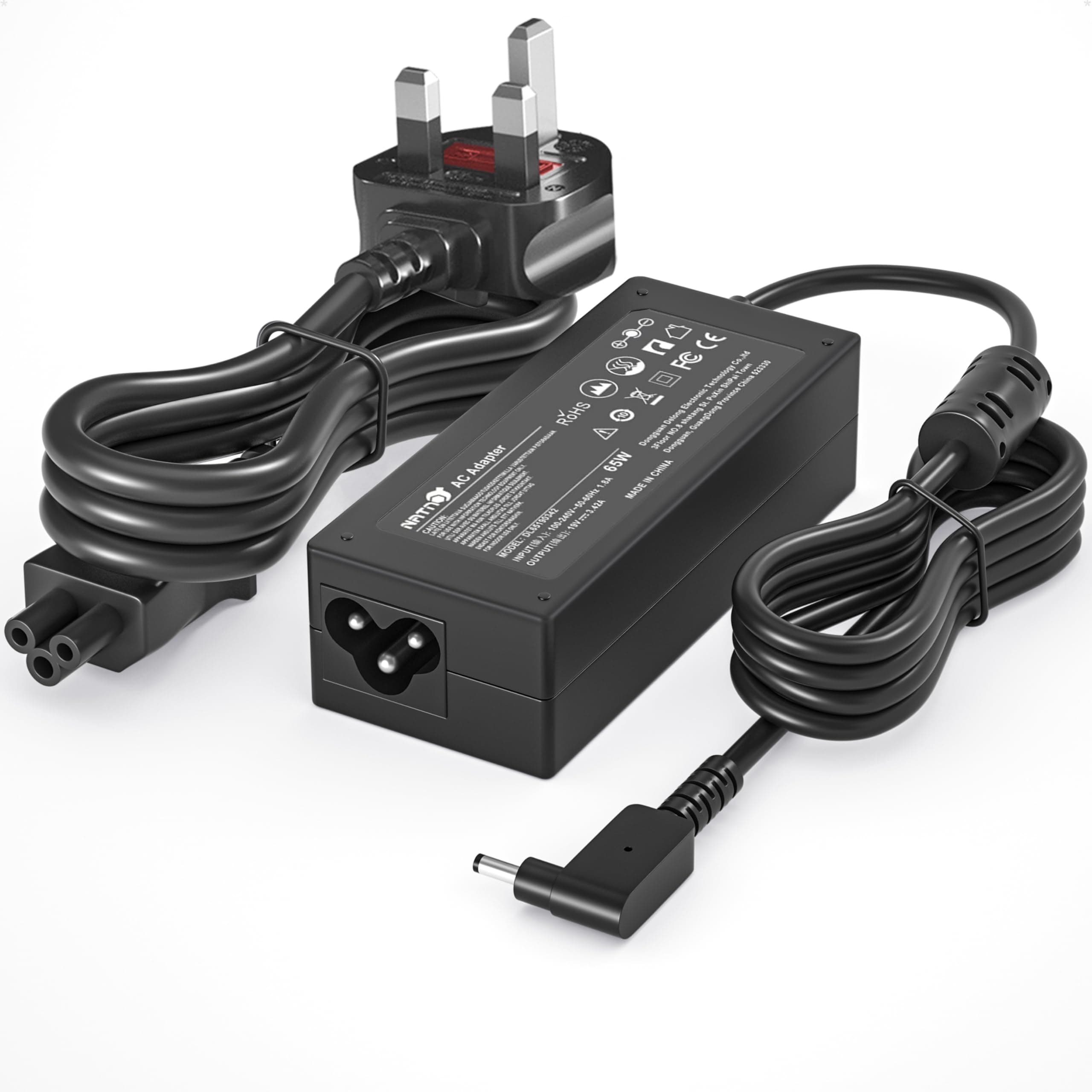 65W 19V 3.42A AC Adapter Charger شاحن لابتوب for Acer Aspire 3 5 1 Chromebook 15 R11 11 13 14 CB3 CB5 C720 C720p C740 CB3-532 CB3-431 Spin 1 3 5 Swift 3 N16P1 PA-1450-26 Power Cord Tip 3x1.1mm