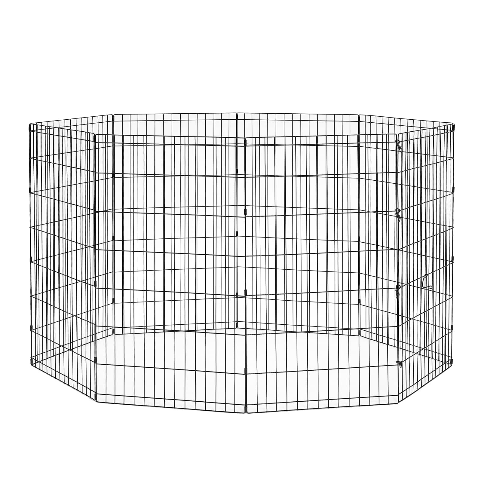 Pet Products B556-42 Foldable Exercise Pet Playpen, Black, Large/24" x 42"