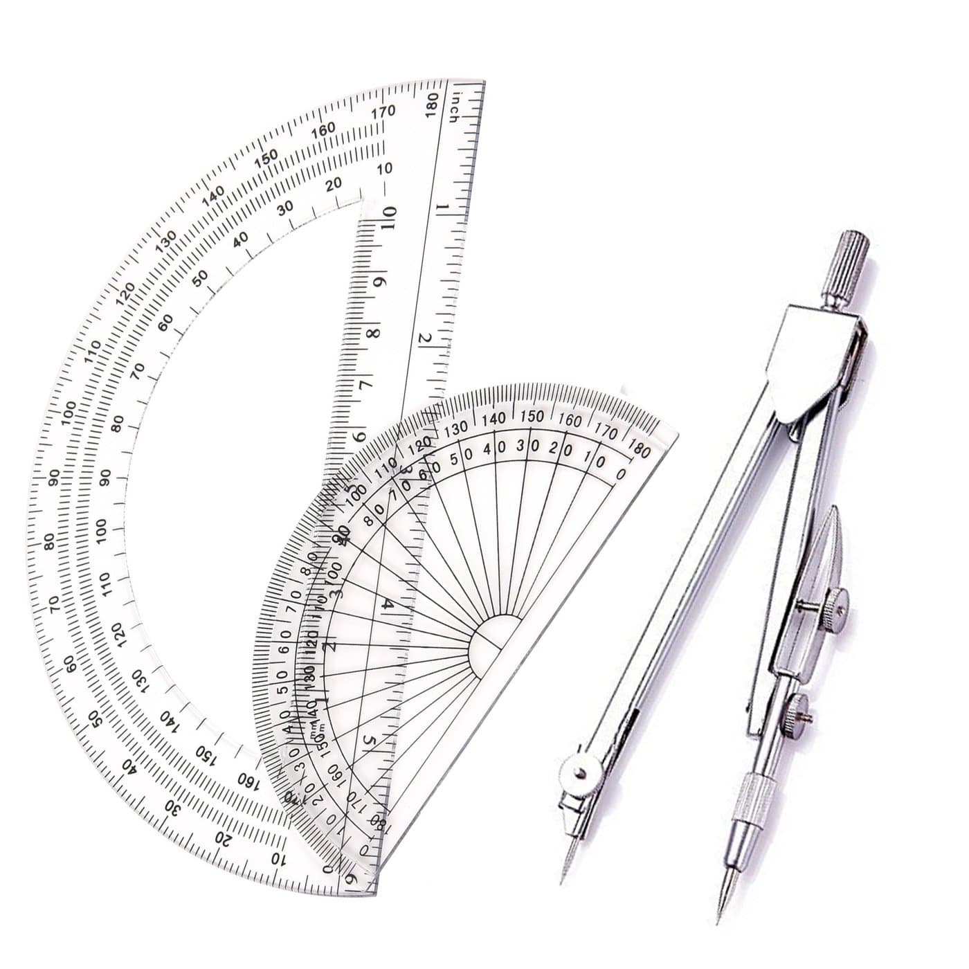 Student Drawing Compass Math Geometry Tools Protractor Angle Measurement