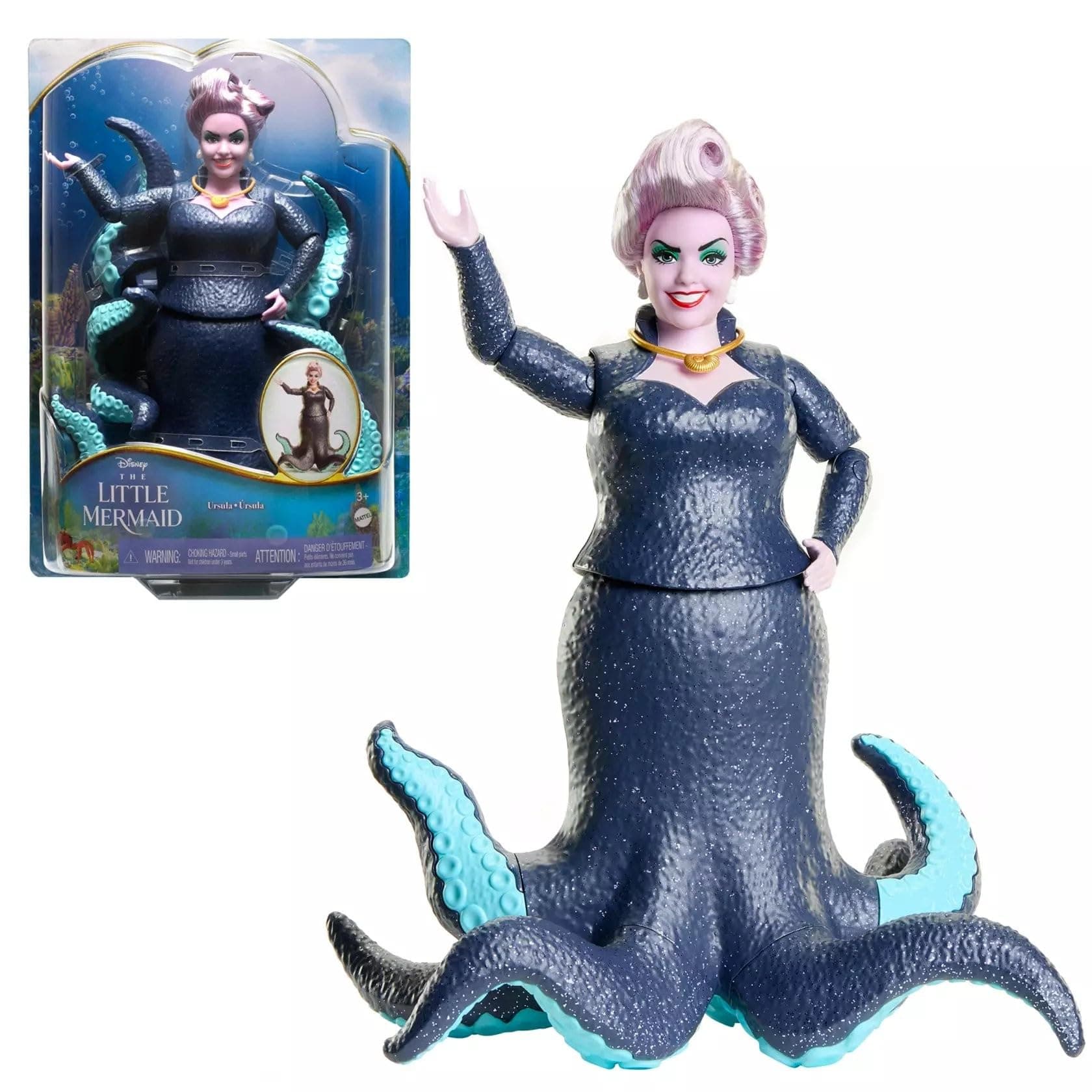 Disney The Little Mermaid, Ursula Fashion Doll and Accessory, Toys Inspired by Disney’s The Little Mermaid, HLX12