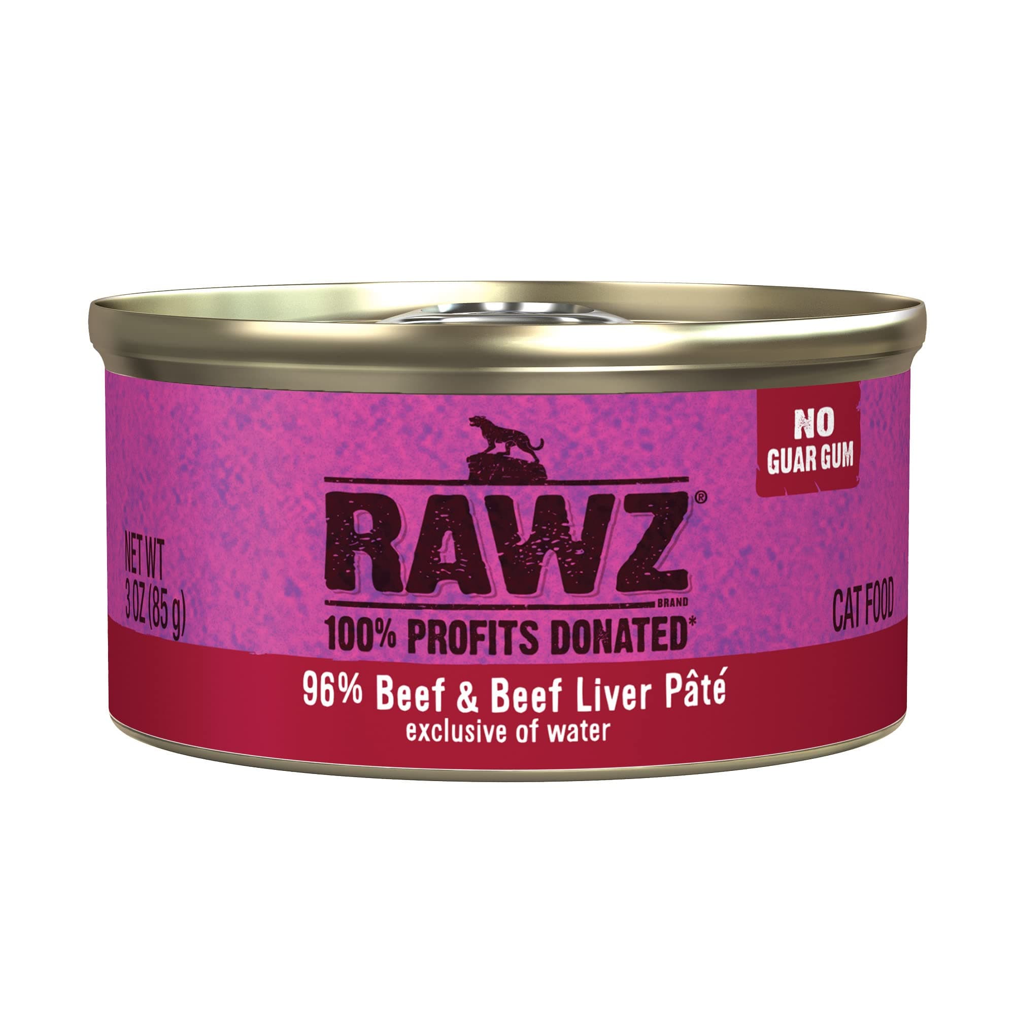 Natural Premium Pate Canned Cat Wet Food - Made with Real Meat Ingredients No BPA or Gums -3 oz Cans (Case Pack of 18) (Beef)