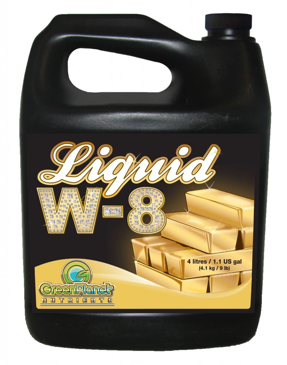 Nutrients - LIQUID W-8 (4 Liters) | Complex Blend of Organic Enzyme Activators, Vitamins, Essential Amino Acids and Unique Carbohydrates - Maximize Your Plants Yield During Flowering!
