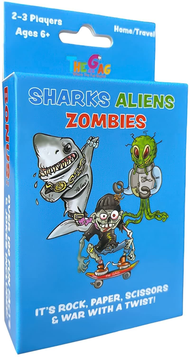 Sharks Aliens Zombies Fun Card Game