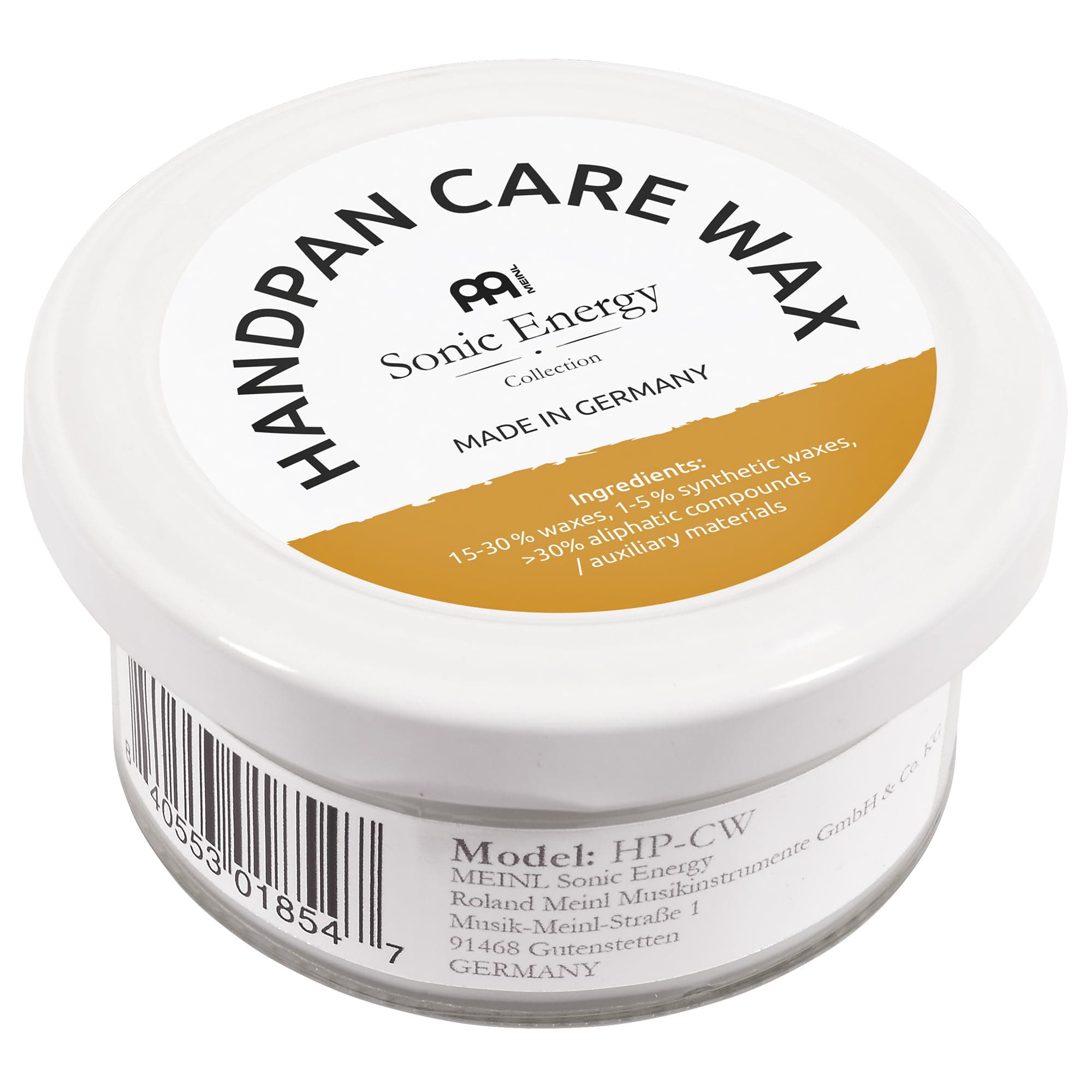 Handpan Care Wax – For Unlacquered Handpans – 36 ml – For Polishing, Corrosion Protection (HP-CW)