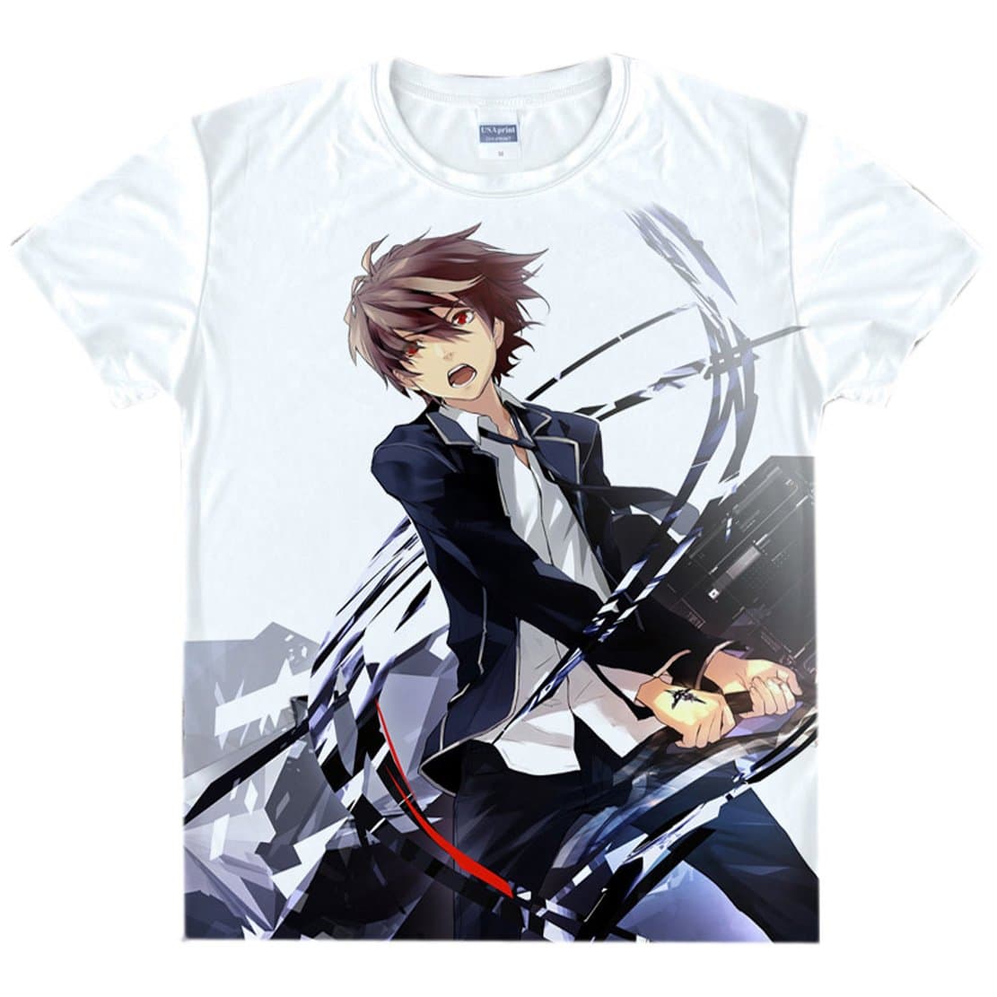 Anime Guilty Crown T-Shirt Summer Printed Short Sleeves T-Shirt Tee