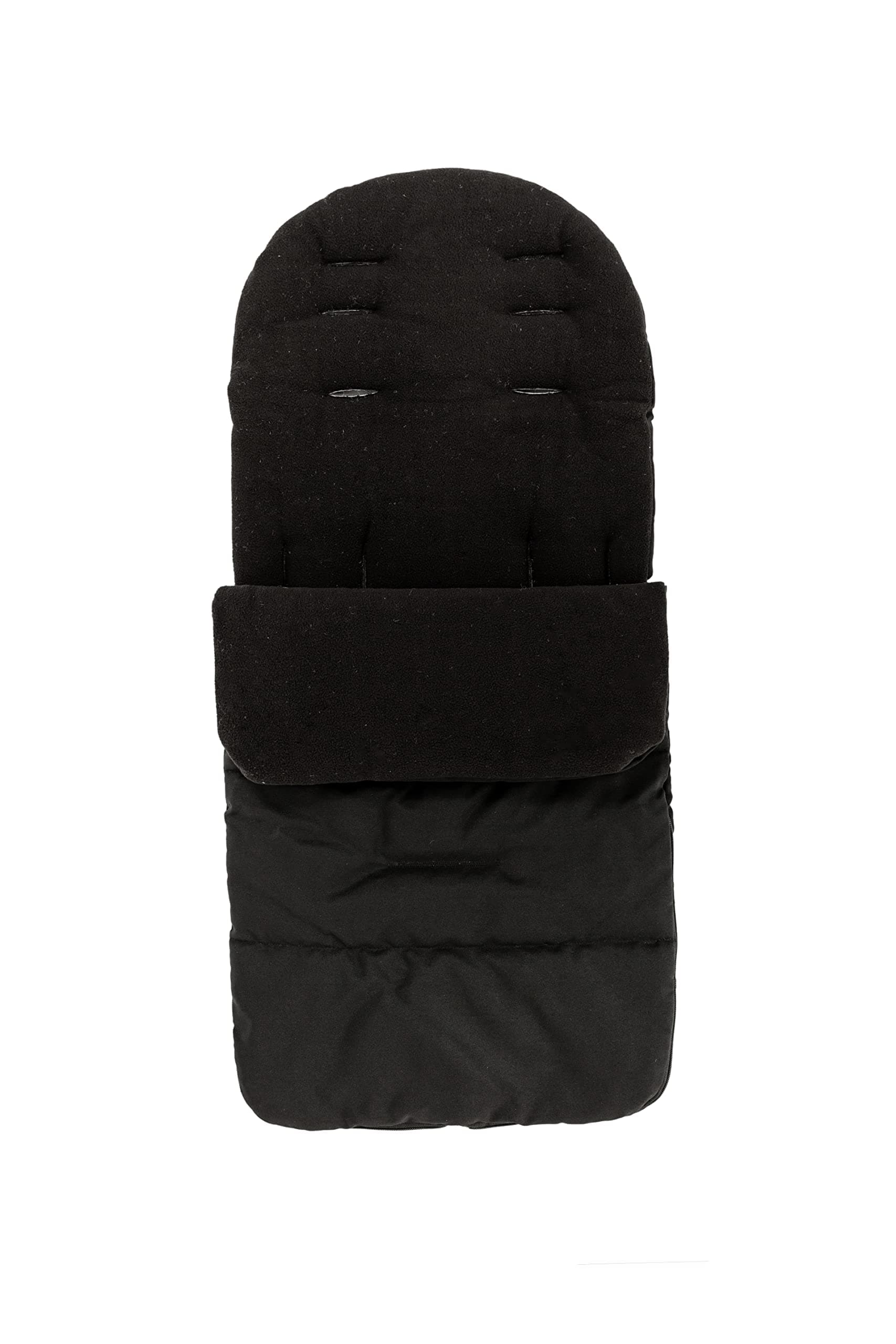 Little Bambino Footmuff/Cosy Toes Fleece Lined Cosytoes Universal Fitting for Pushchairs Strollers Prams Buggy Baby (Black)