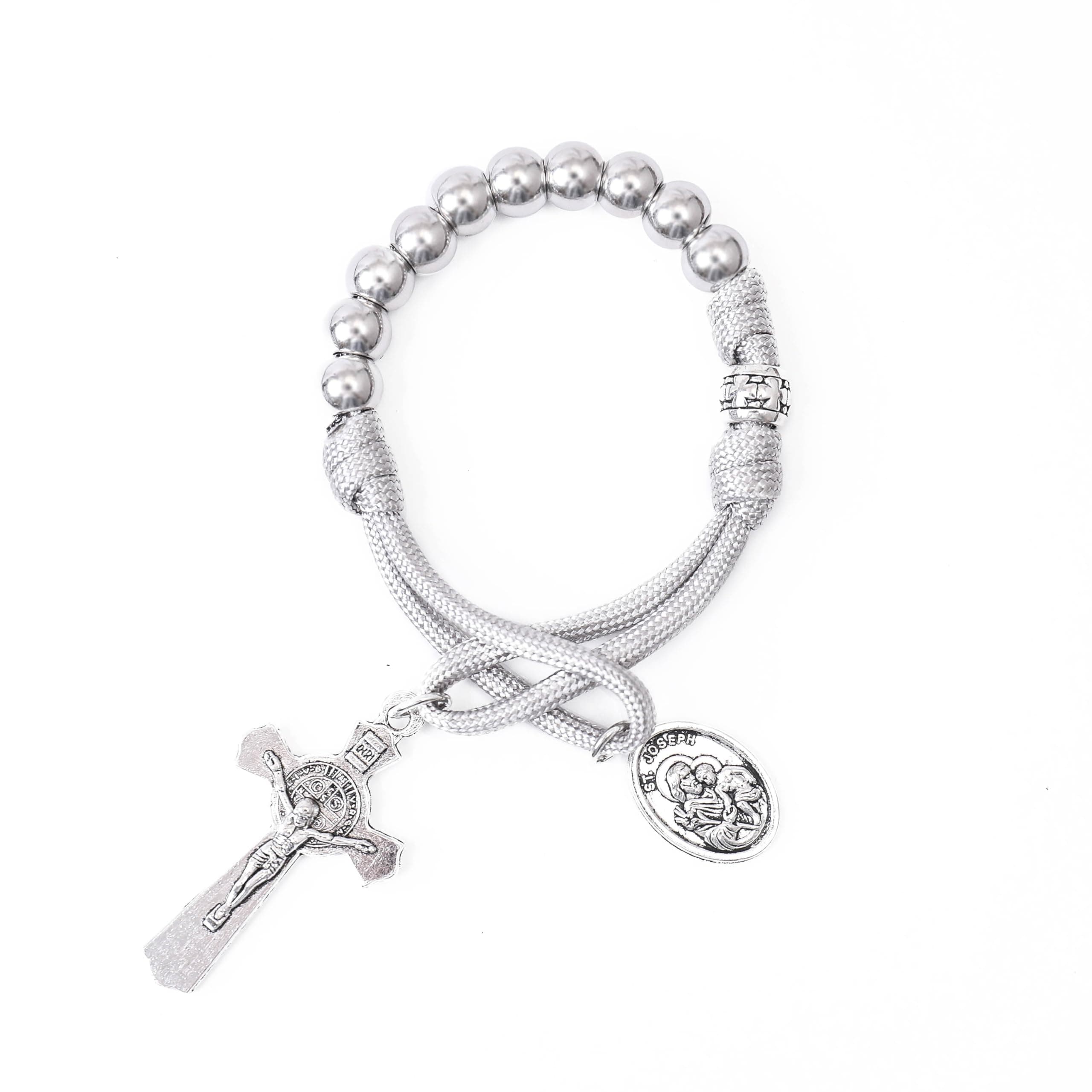 Grey Paracord Rosary