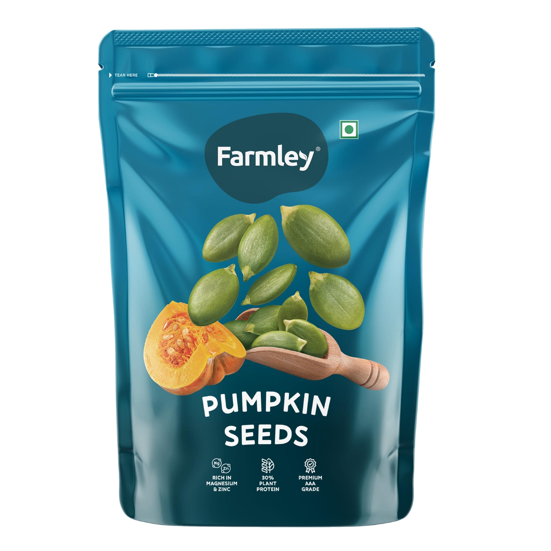 Farmley Pumpkin Seeds I 200g | AAA Grade Pumpkin Seeds for eating | Immunity Booster and Fiber Rich (Pack of 1)