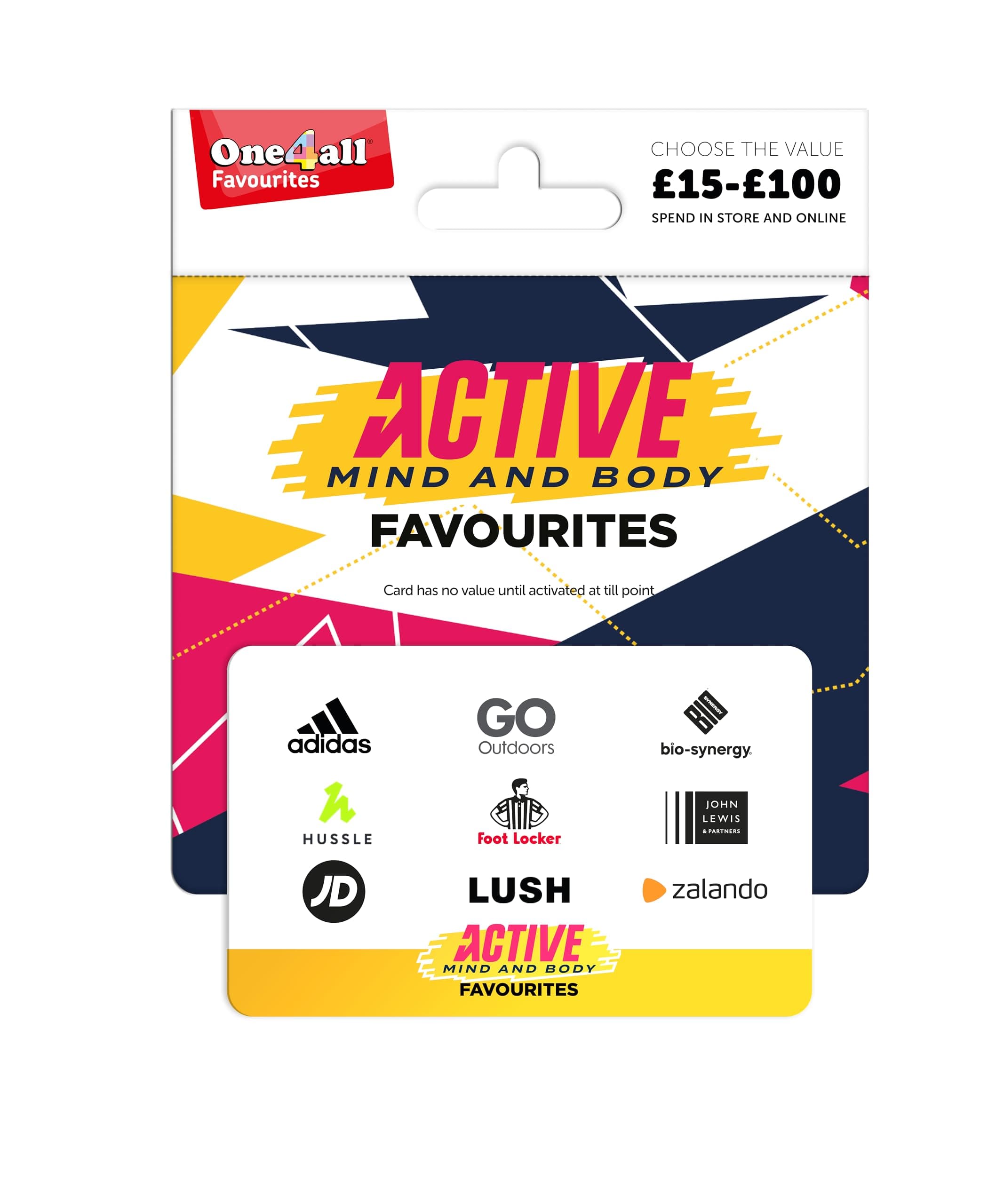 One4all Active Favourites - UK Redemption - Delivered by post