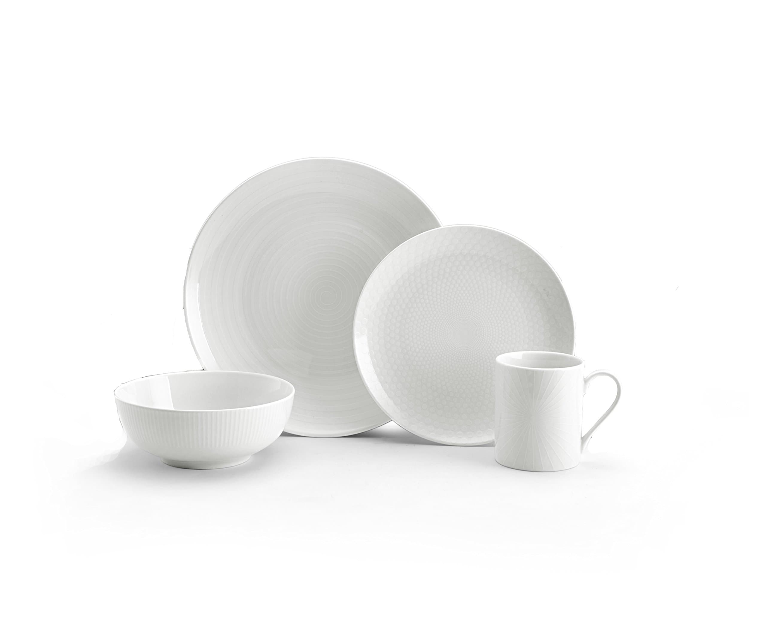 Mikasa Cheers White 40-Piece Cheers Dinnerware Set, Service for 8