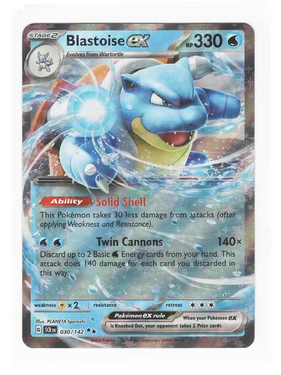 Pokemon - Blastoise ex 030/142 - Stella Crown Double Rare Card