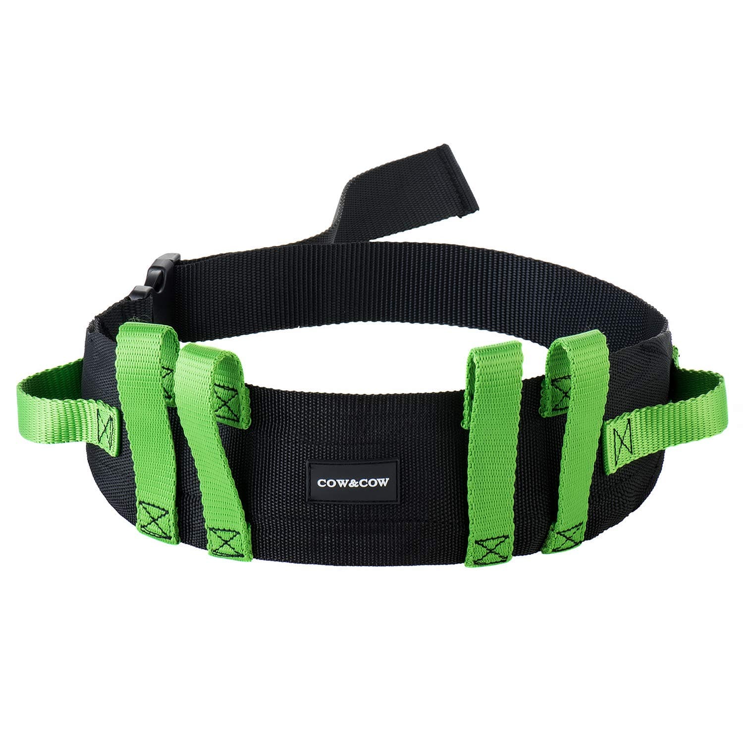 Gait Belt (28inch-52inch) - with 6 Handles and Quick Release Buckle - Transfer Walking and Standing Assist Aid for Homecare,Nurse,Physical Therapy(Green)