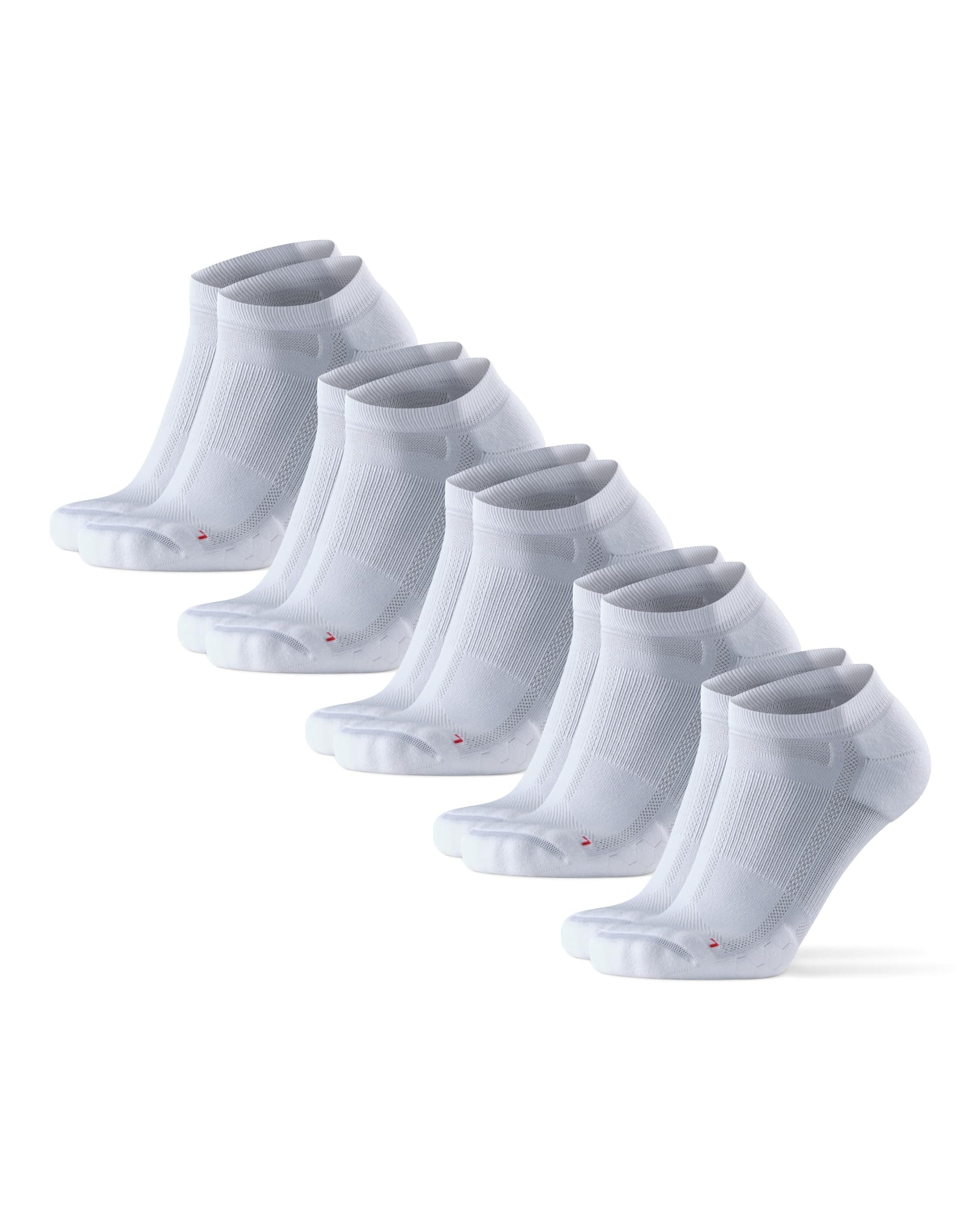 DANISH ENDURANCE Low-Cut Long Distance Running Socks, Sweat Wicking, Cushioned & Anti-Blister, for Men & Women, 3 & 5-Pack
