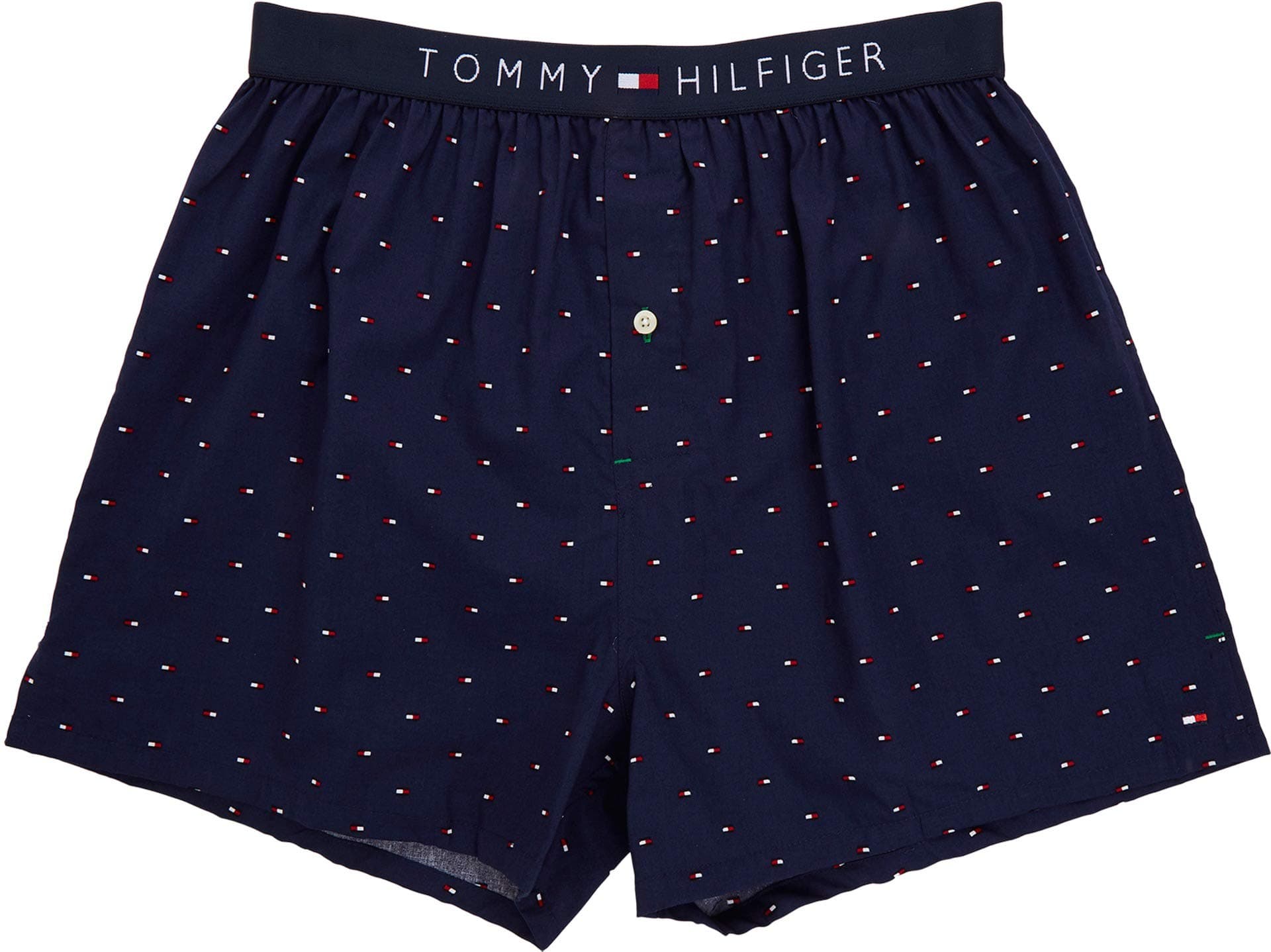 Tommy Hilfiger Men's Underwear Woven Boxers, Sailor Navy, Medium