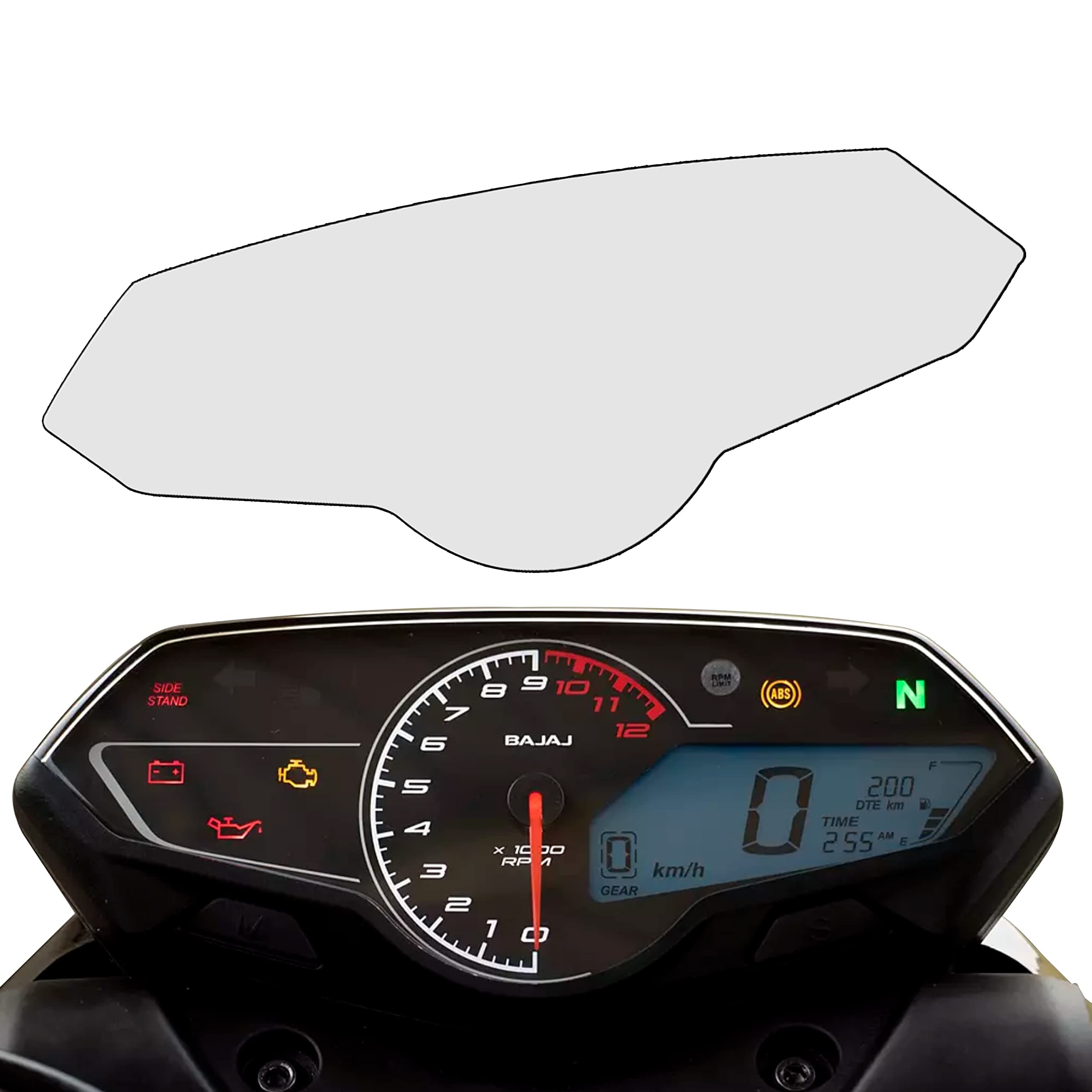 NIKAVI SMSG38 Speedo Meter Screen Protector Scratch Guard Compatible for – Bajaj Pulsar N160 / F250 / N250 + NKVKC