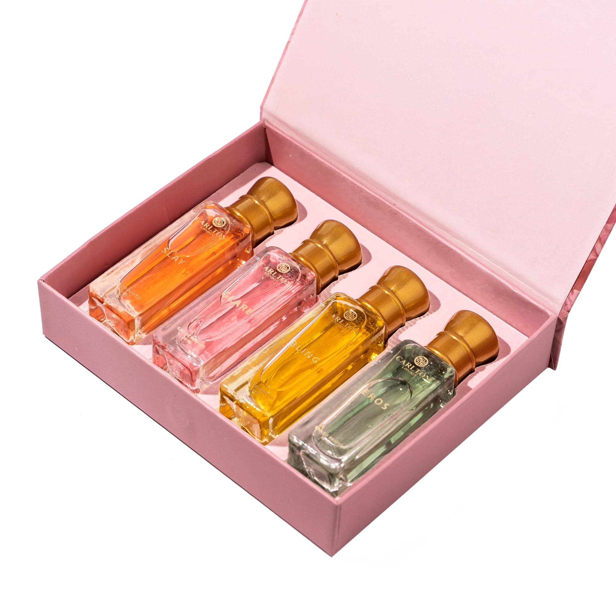Dazzle Women Perfume Gift Set – 4×20ml Luxury Floral-Fruity Eau De Parfum for All-Day Wear | Long-Lasting, Elegant Fragrances | Gift for Women