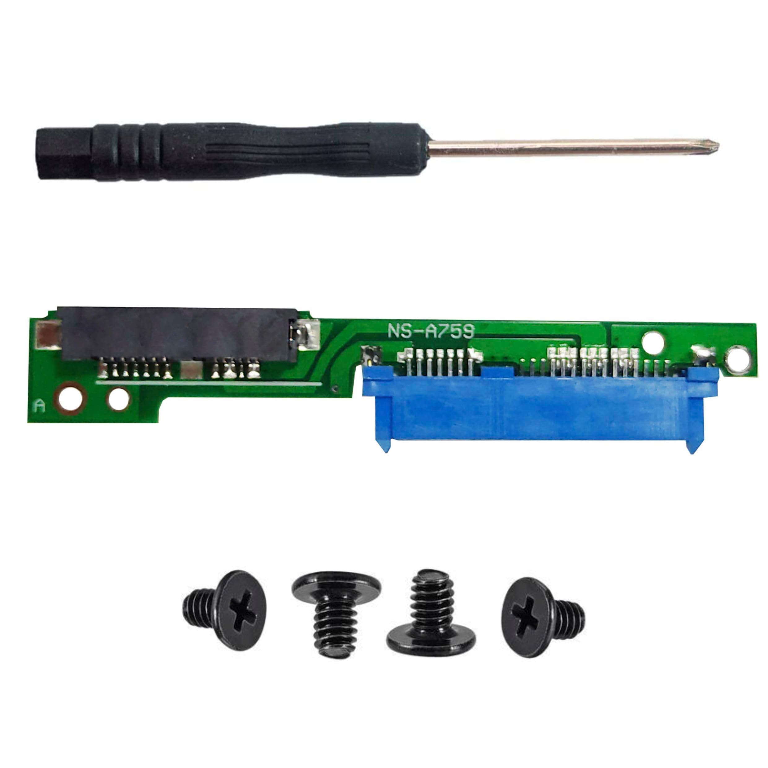 Micro SATA 7+6 Male to SATA 7+15 Female Adapter Card Serial ATA Converter Compatible with Lenovo 310 312 320 330 IdeaPad 510 5000