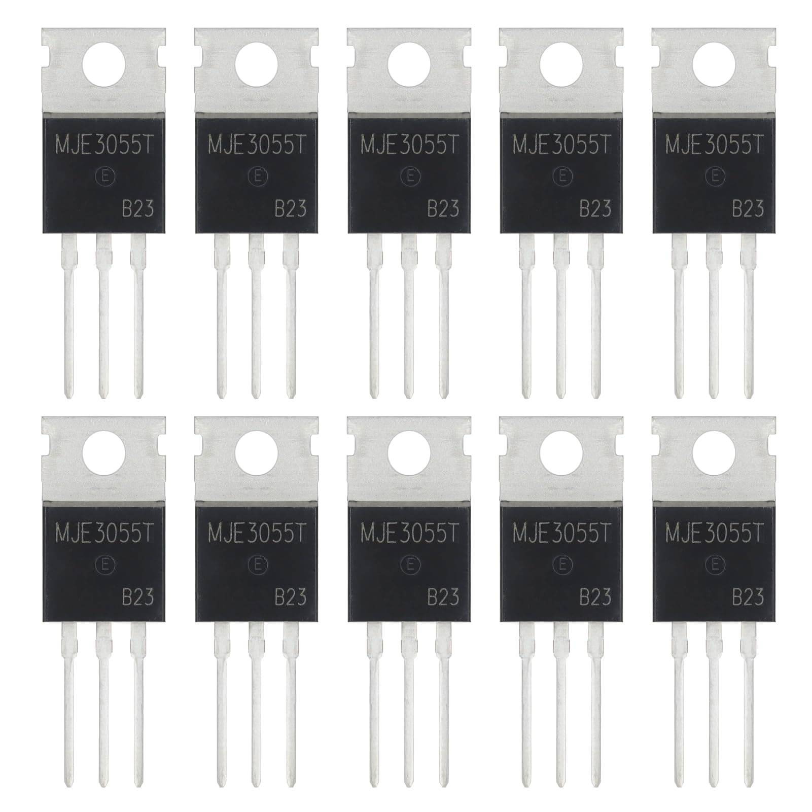 MJE3055T MJE3055 NPN Complementary Silicon Power Transistor 10A 60V (Pack of 10pcs）
