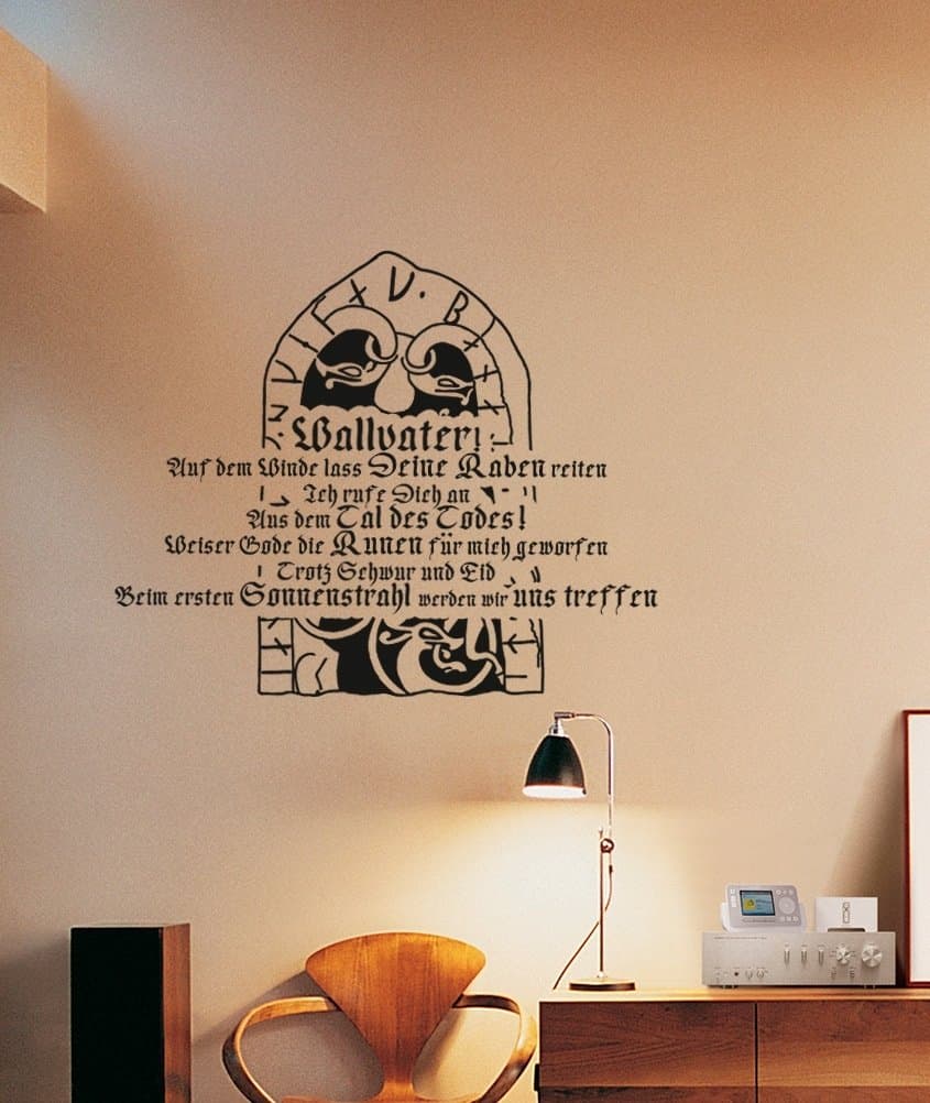 Wall Tattoo Rune Stone