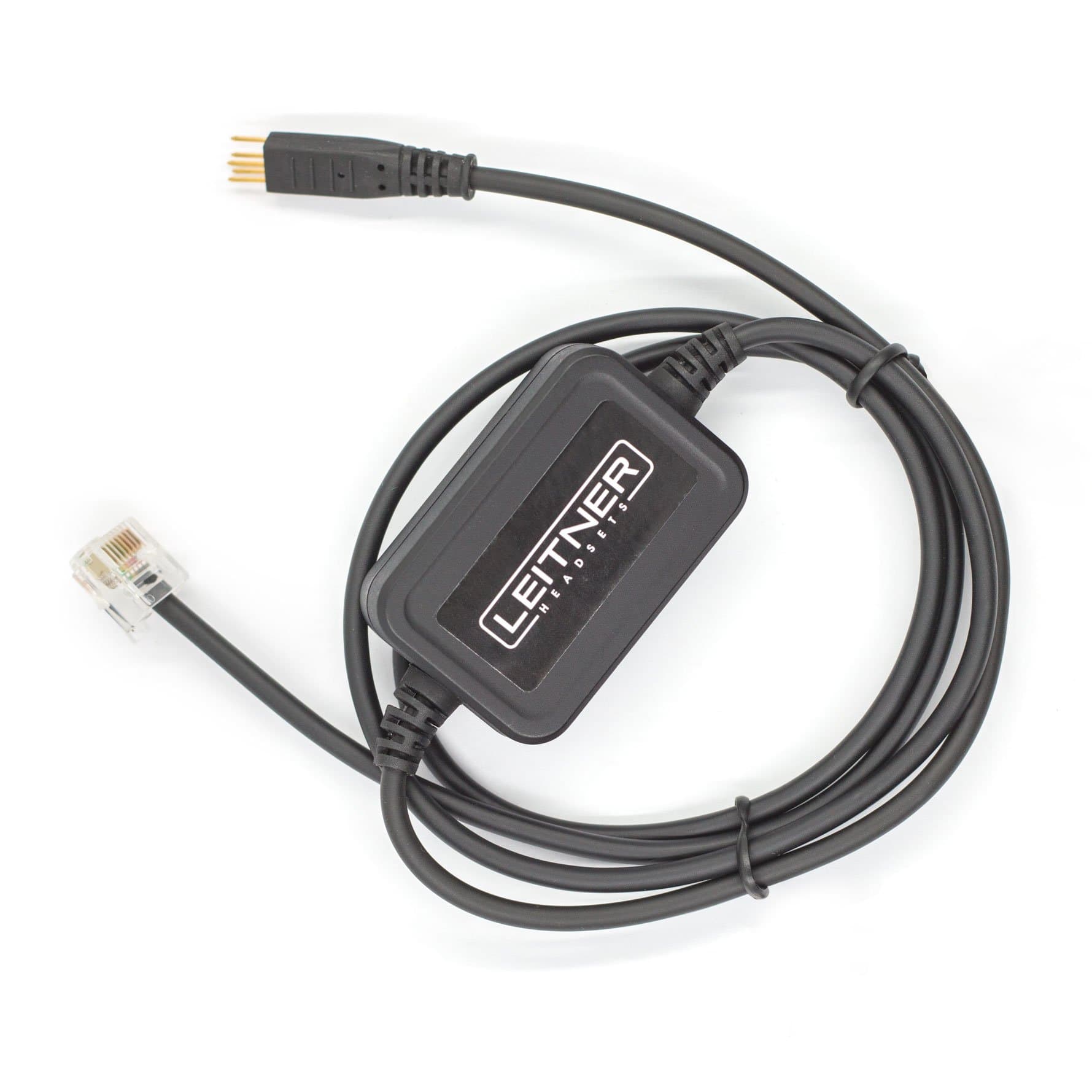 Leitner Electronic Hookswitch for Polycom Phones. Compatible with All OfficeAlly Wireless Office Headsets