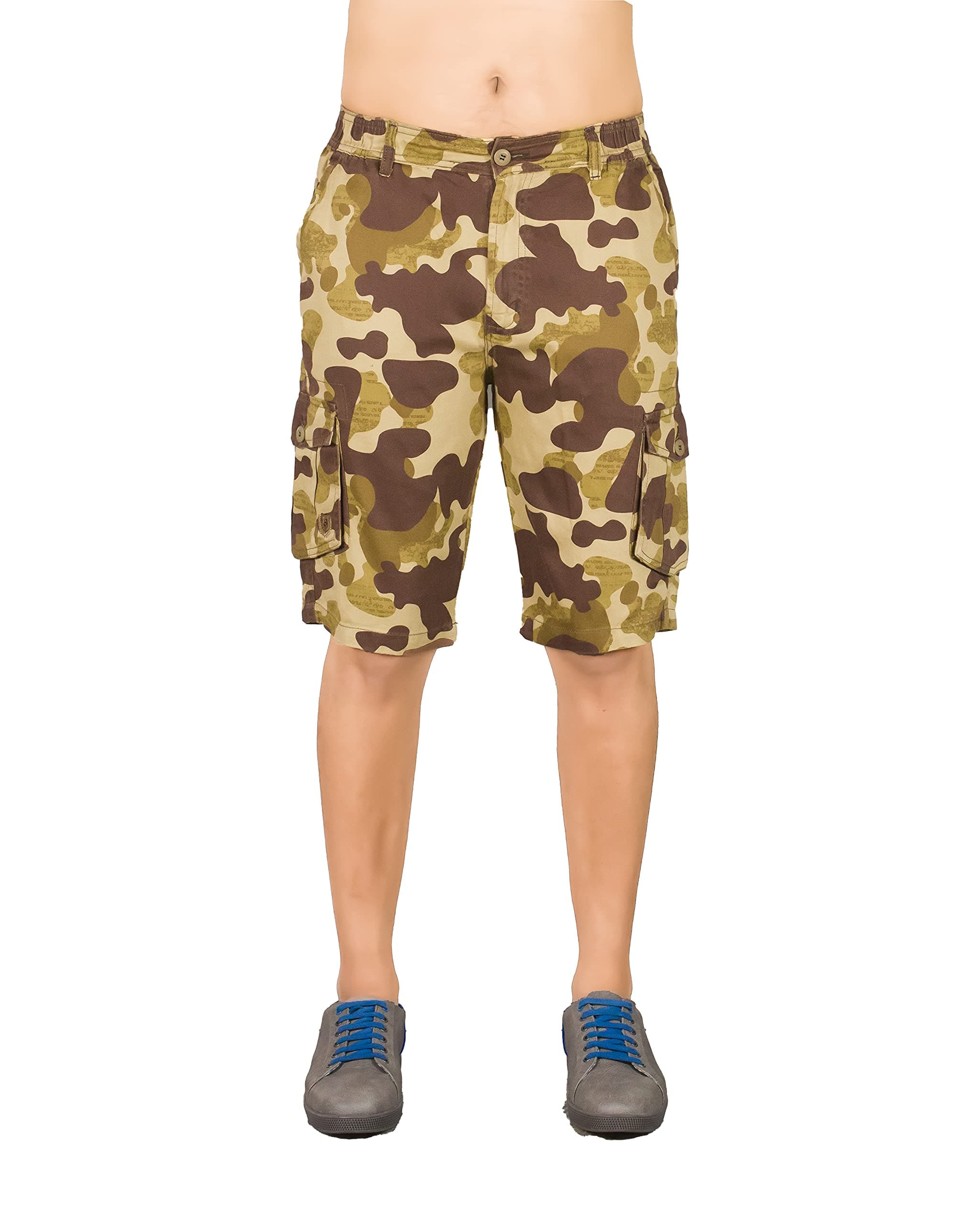 0-DEGREE Men's Regular Fit Three Quarter Shorts