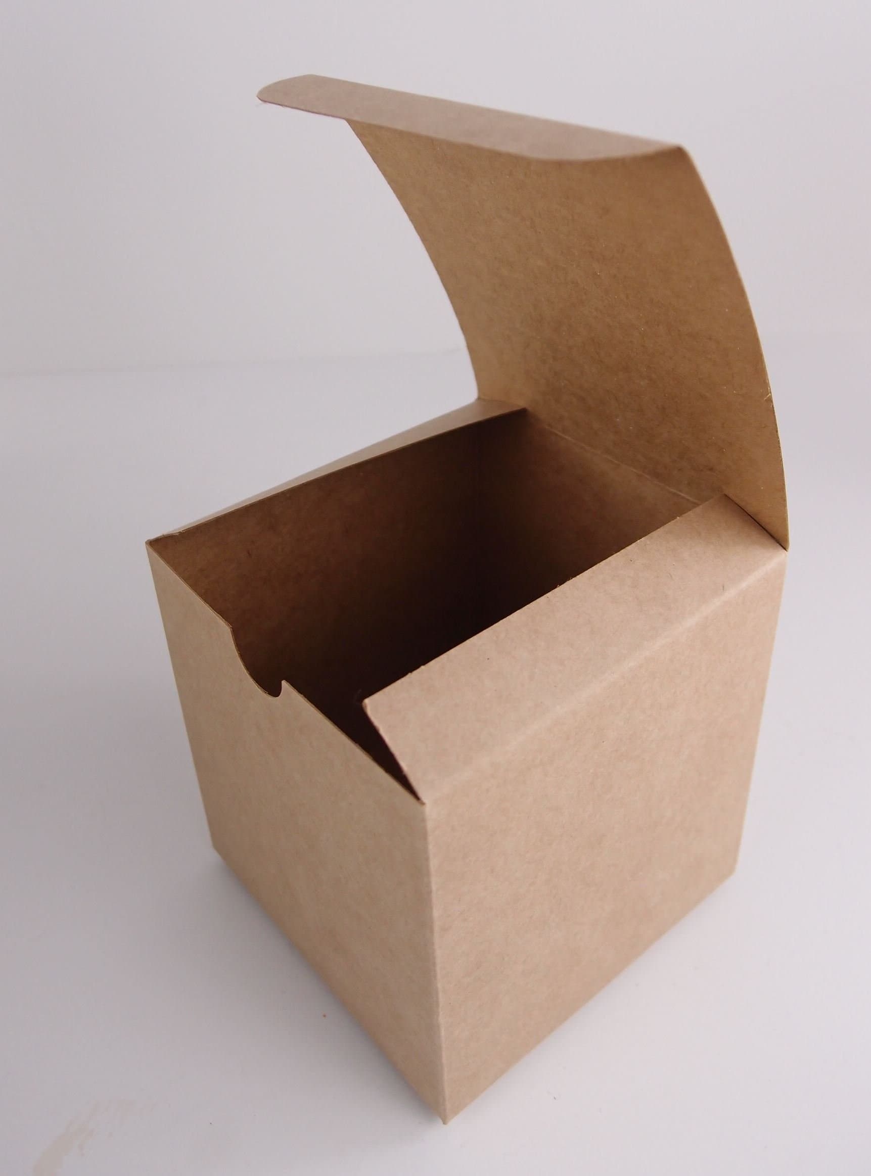 Crafts Vintage Kraft Treat Gift Box 4 X 4 X 4 Pack of 10