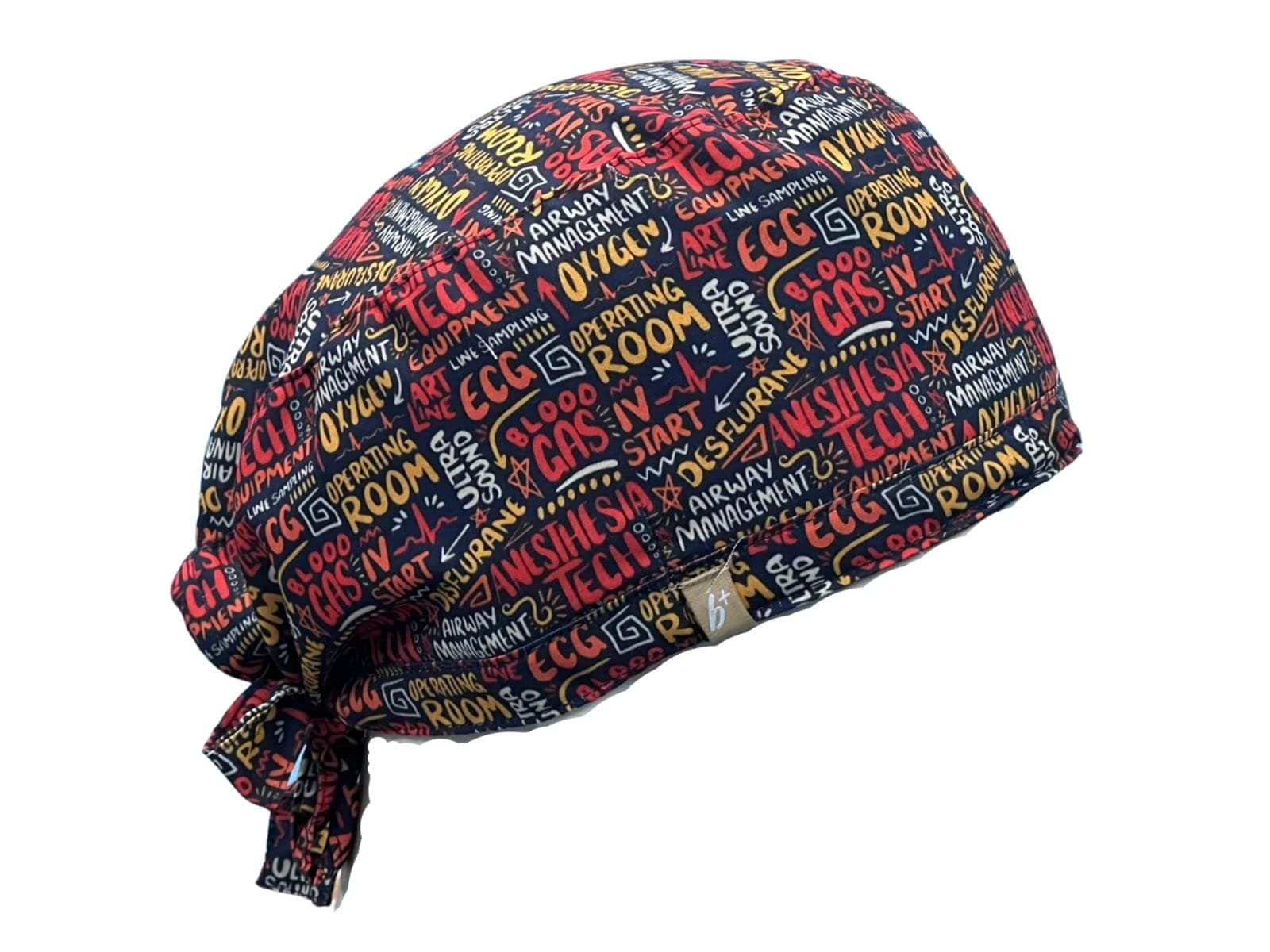 Anaesthesia Scribbles Spark Scrub Cap Multicolor
