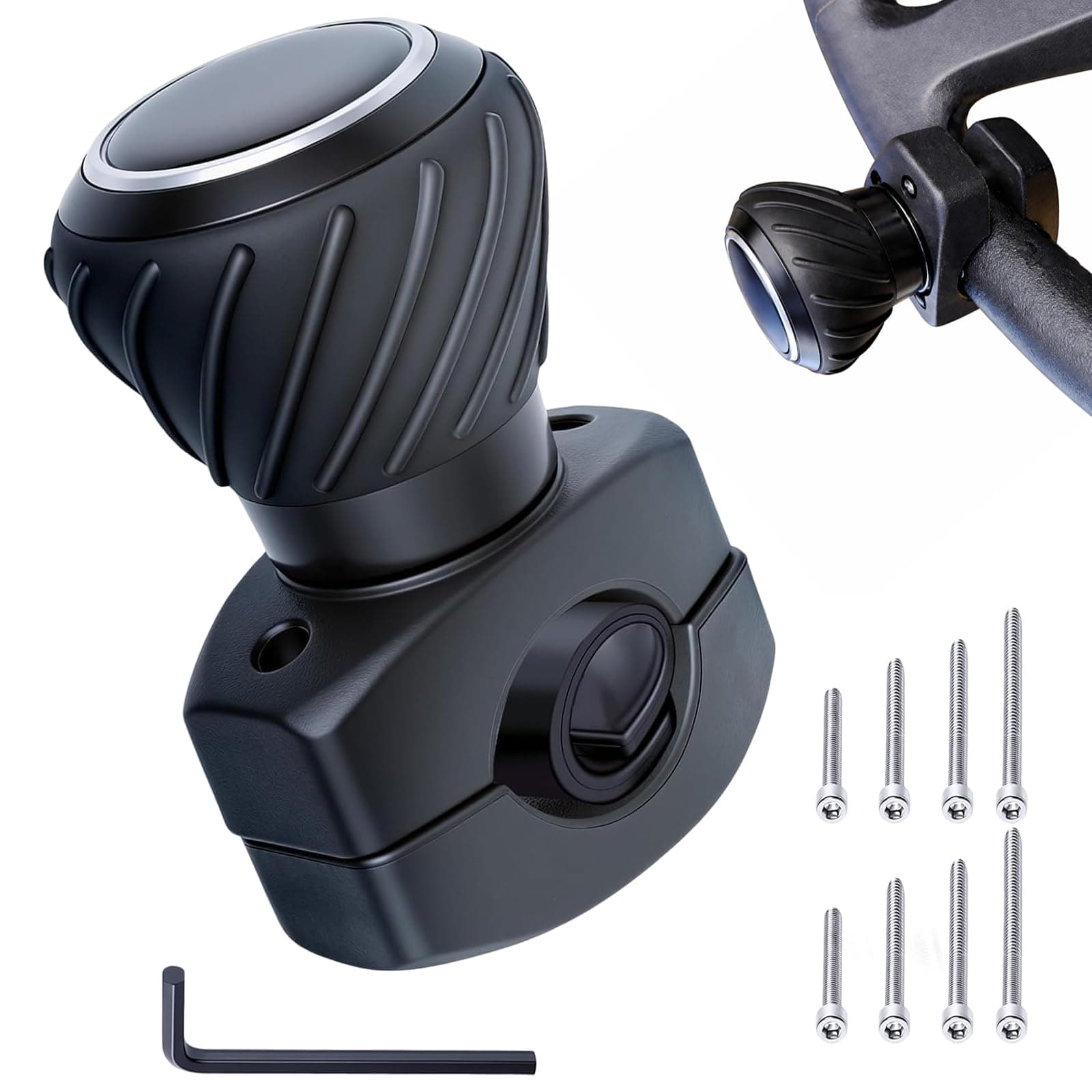 Tractor Steering Wheel Knob Steering Wheel Spinner Knobs for Kubota Jo-hn Dee-re Tractors, Cars, Trucks, Mowers, Forklifts, Universal Spinner Knob Steering Wheel Ball Knob