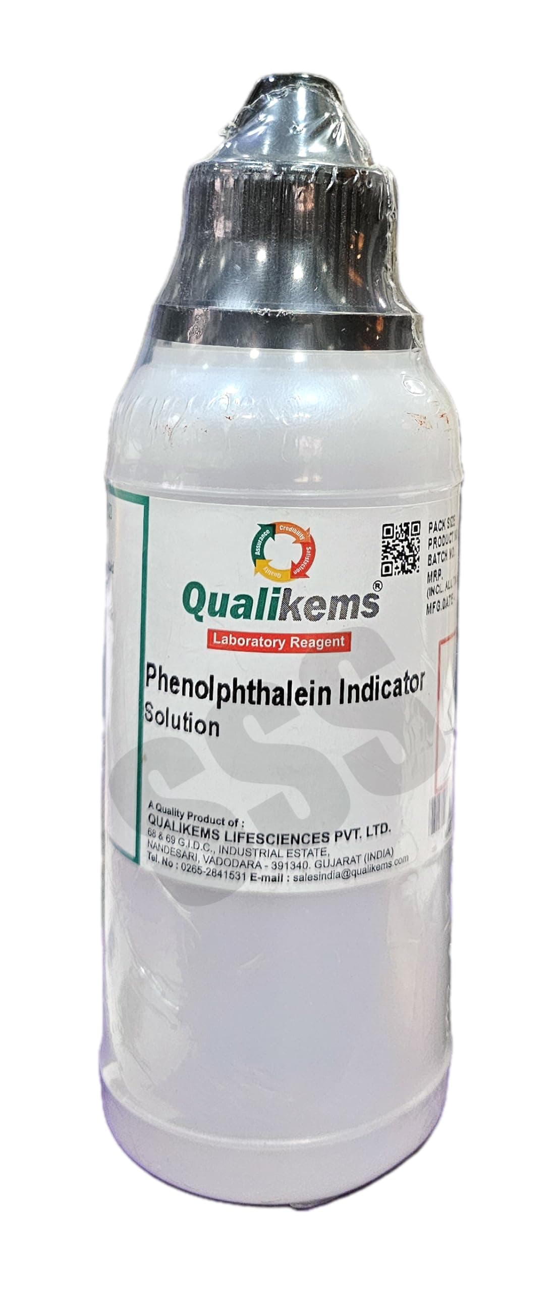 - Phenolphthalein Indicator Solution, 125ml Laboratory Reagent