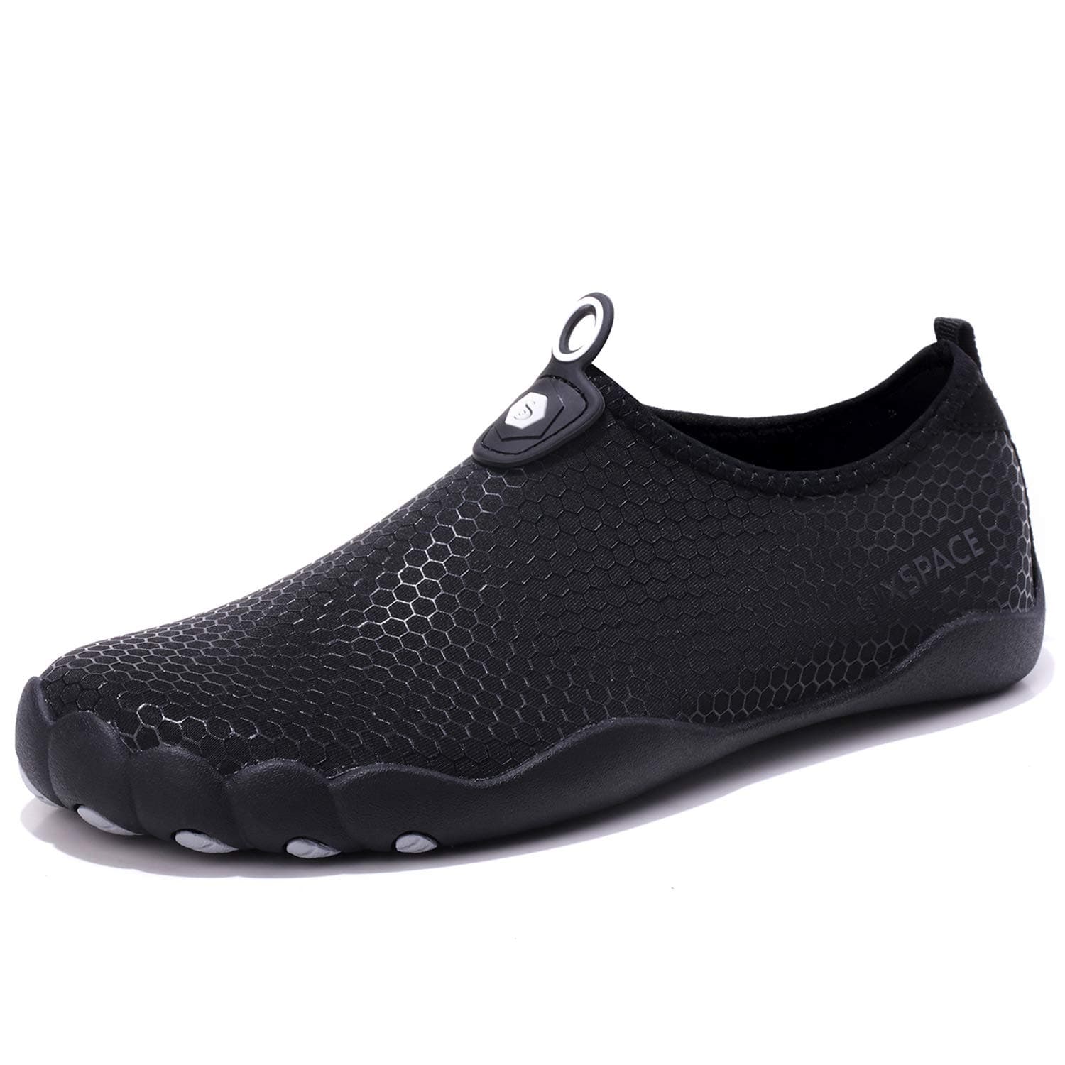 Sixspace Barefoot Water Shoes Men Women Lightweight Ladies Aqua Aerobics Shoes for Swim Running Surfing Driving Diving Kayaking Beach Yoga, Black-04, 3 UK