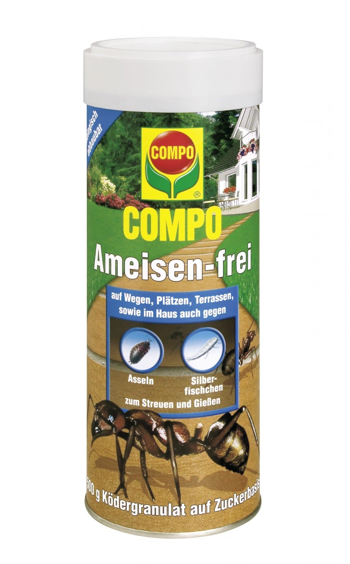 Compo Ant-Free Ant Killer, Bait Granules for Ants, Woodlice and Silverfish, 500 g, Not Harmful to Bees