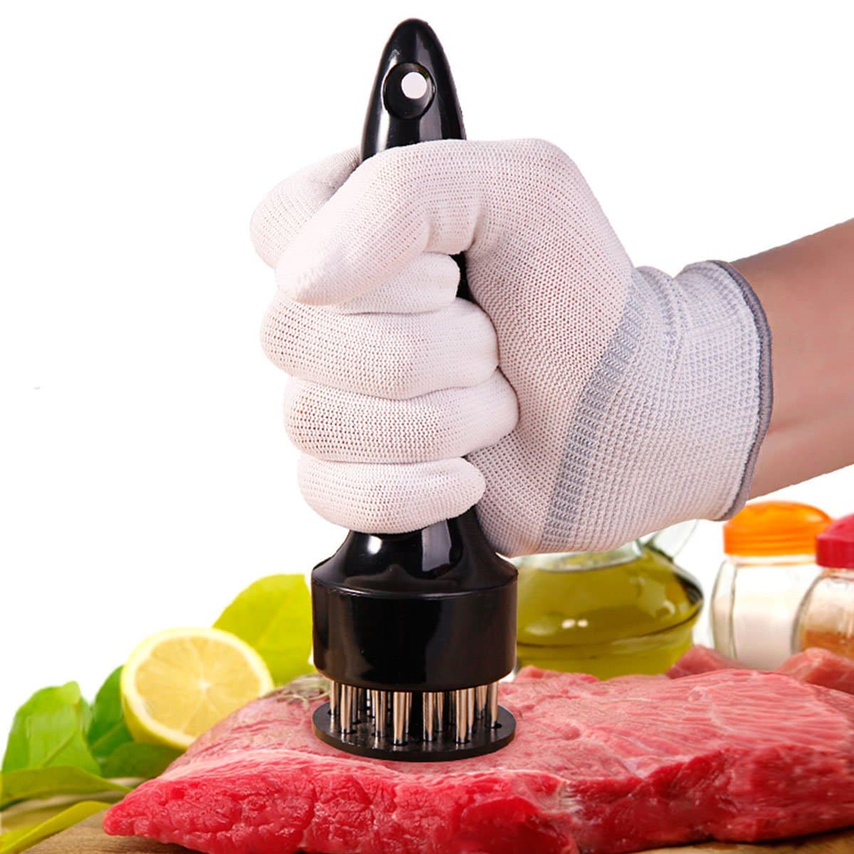 Needle Meat Tenderizer Tool - Cooks Essential Stainless Steel Sharp Needle Meat Tenderizer Machine, Dishwasher Safe Kitchen Tool Tenderizer Tool for Tenderizing Steak Beef Pork Fish Chicken