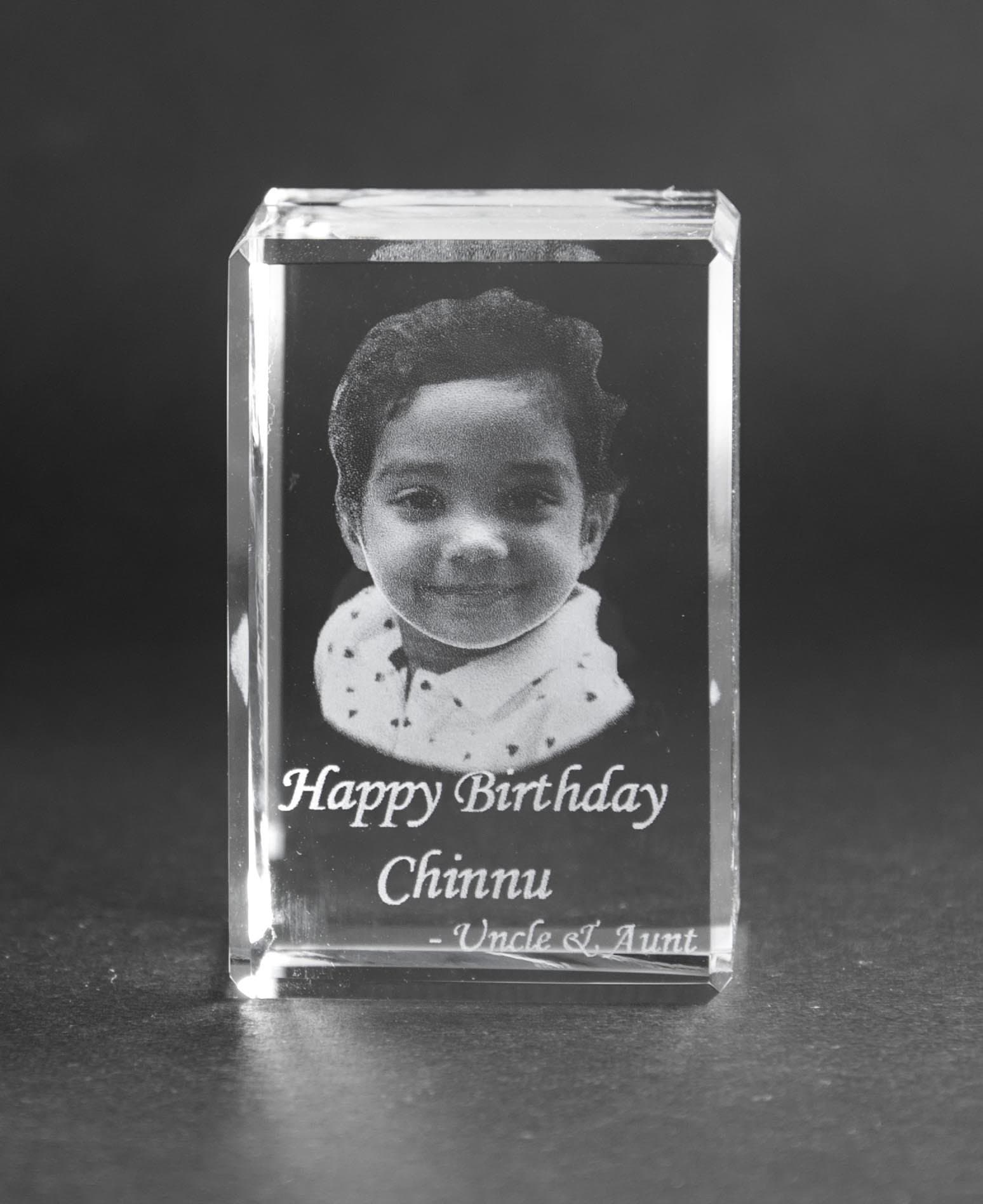 Samruddhi 3D Light Crystal (40 x 60 x 40 mm, Transparent) , crystal