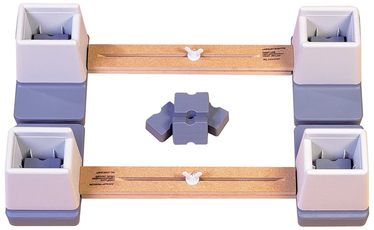 Aidapt Adjustable Height and Width Linked Bed Raiser for Single Bed (Eligible for VAT relief in the UK)