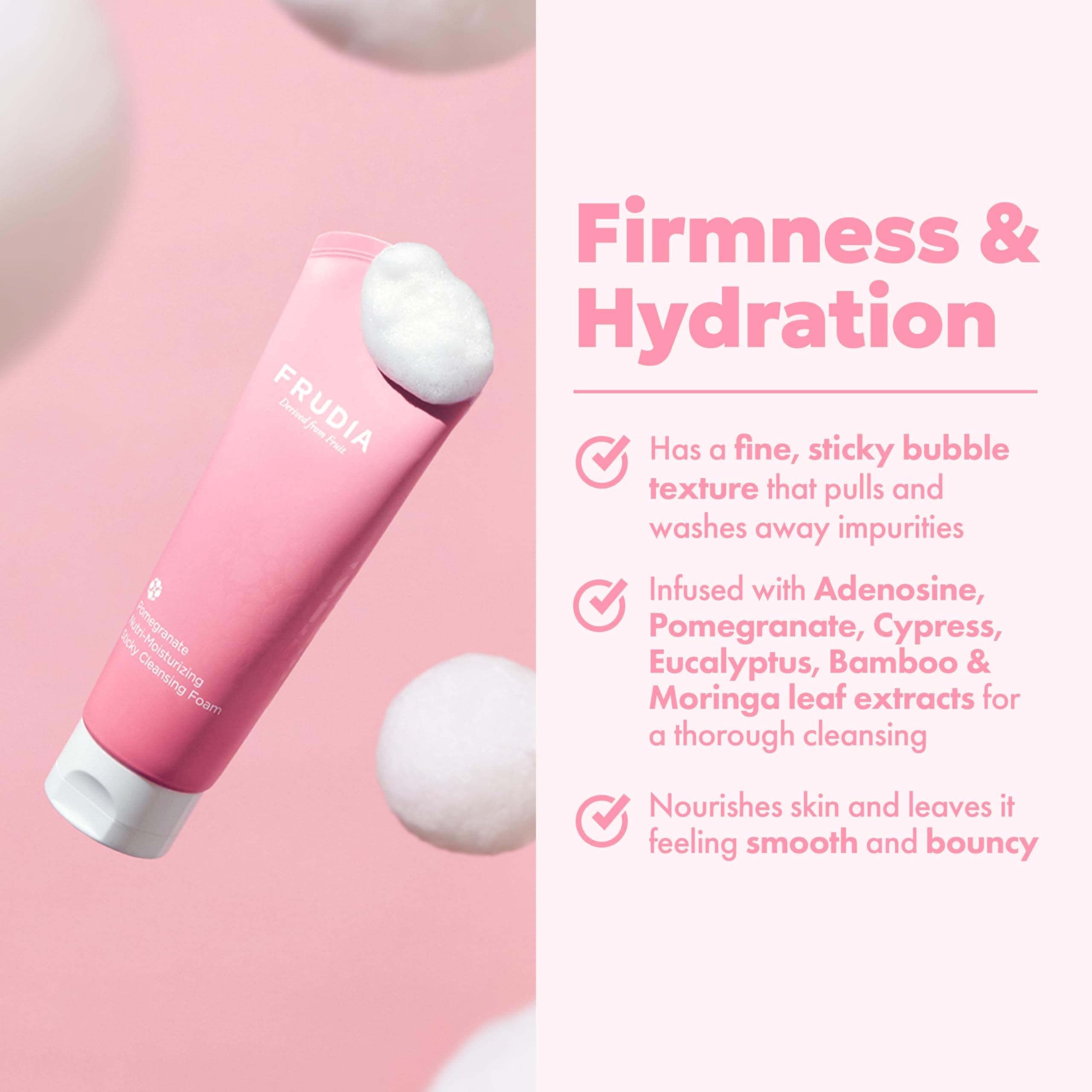 Frudia Pomegranate Nutri-Moisturizing Sticky Cleansing Foam