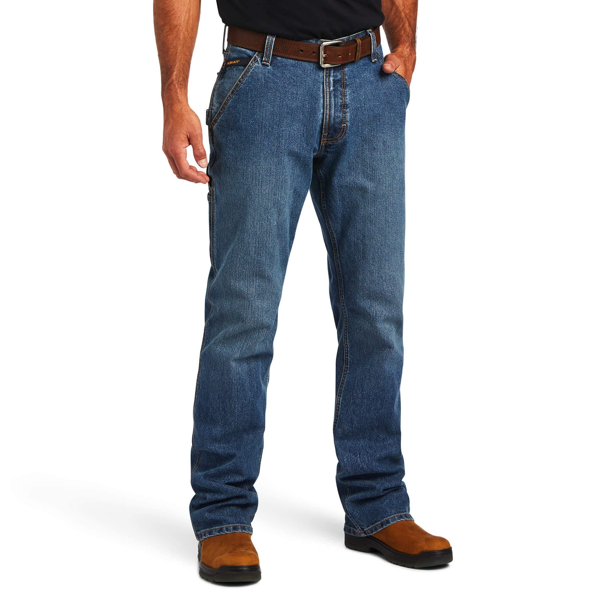 ARIATMen's Rebar M4 Relaxed Durastretch Workhorse Boot Cut Jean