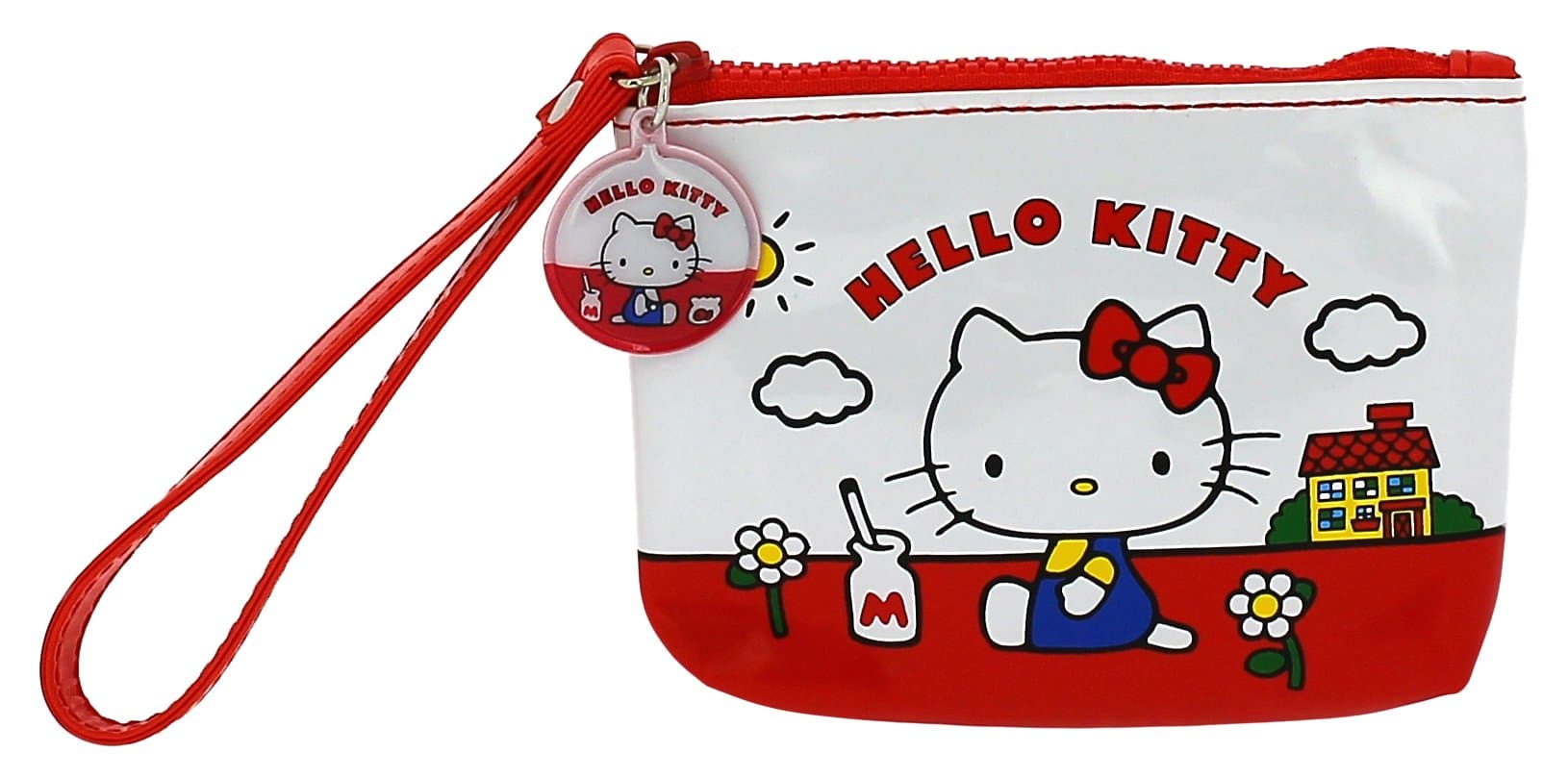 Hello Kitty - Coin Purse | High Shine PVC | Carry Handle | Zip Closure | 12 x 9 x 2 cm | Vintage Collection