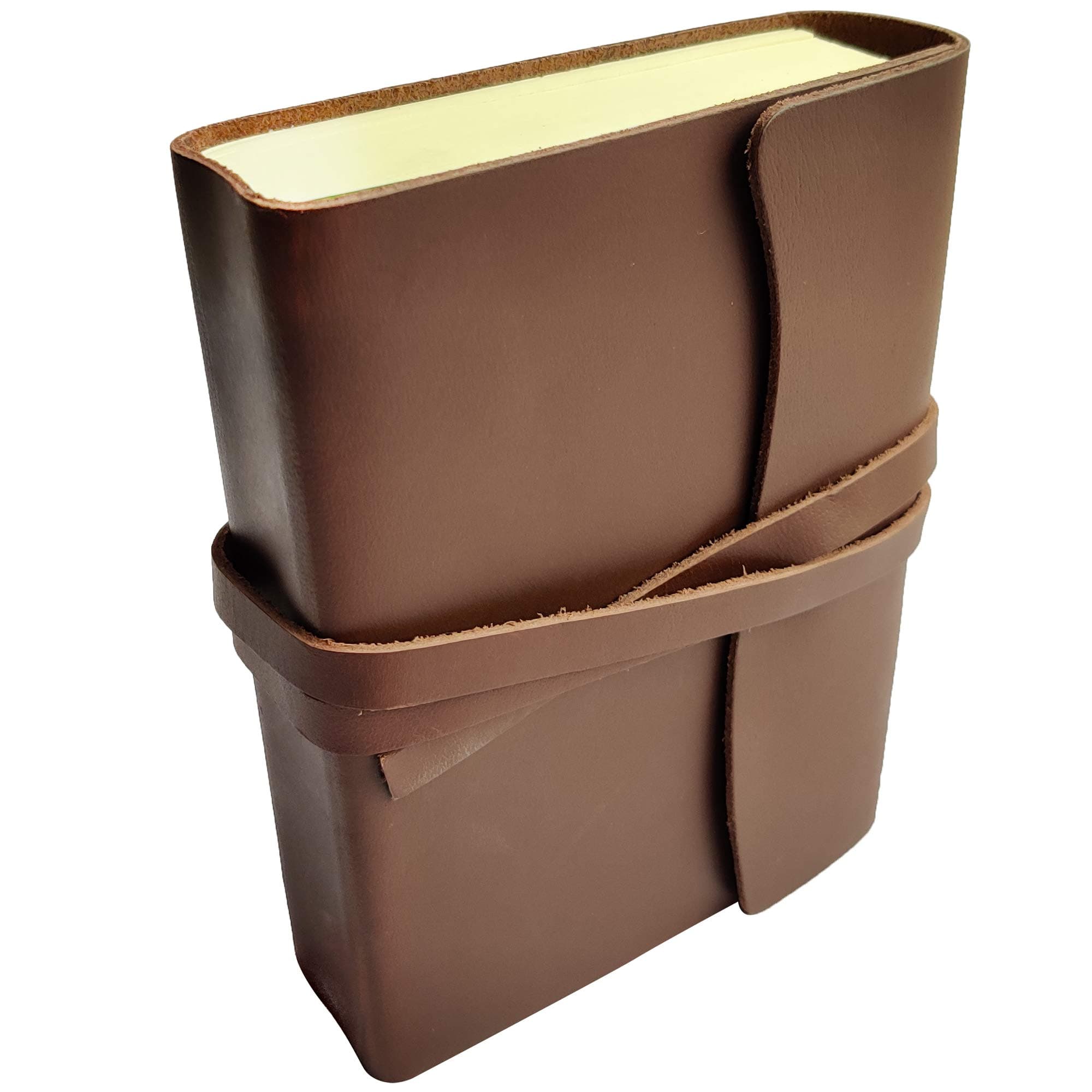 RUSTIC TOWN Genuine Leather Handmade Journal to Write in Notebook Diary for Men Women Writers Artist Poet Gift for Him Her