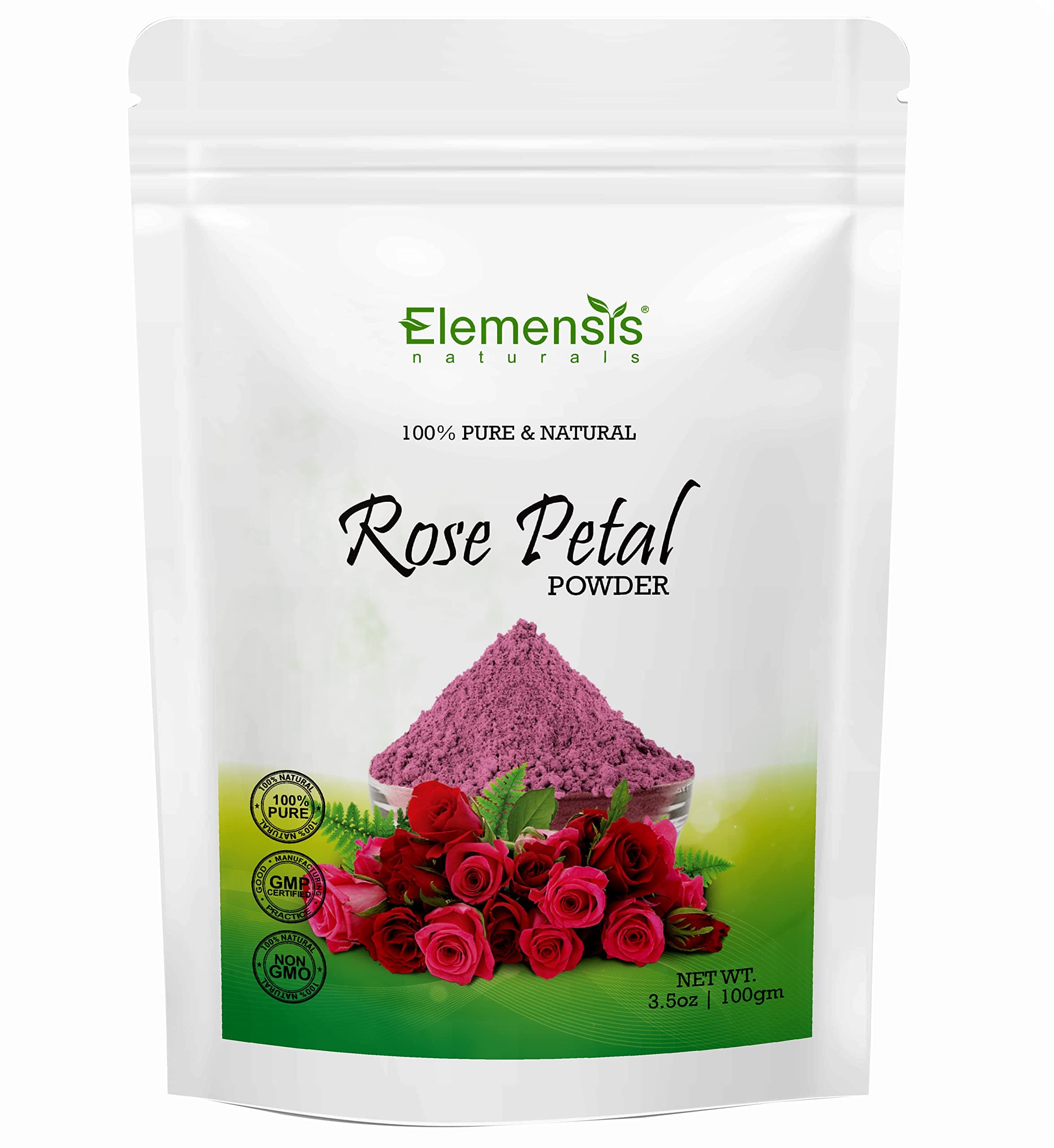 Pure & Natural Double Filtered Rose Petal Powder For Skin, Face Pack Mask for Fairness, Tanning & Glowing Skin, 100gm