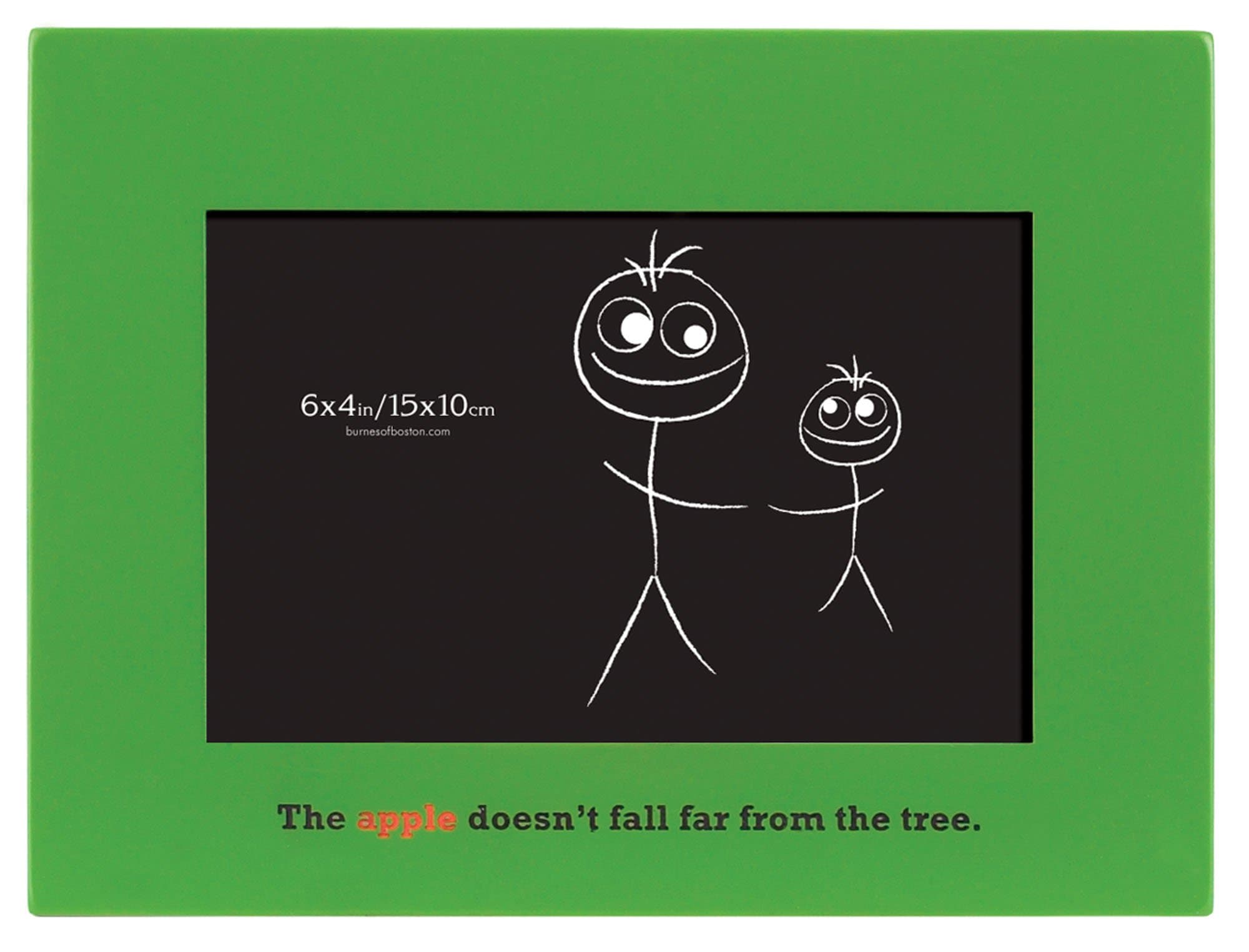 Burnes of Boston Sassy Sentiment The Apple Doesn't Fall Far from The Tree Photo Frame, 6 by 4-Inch