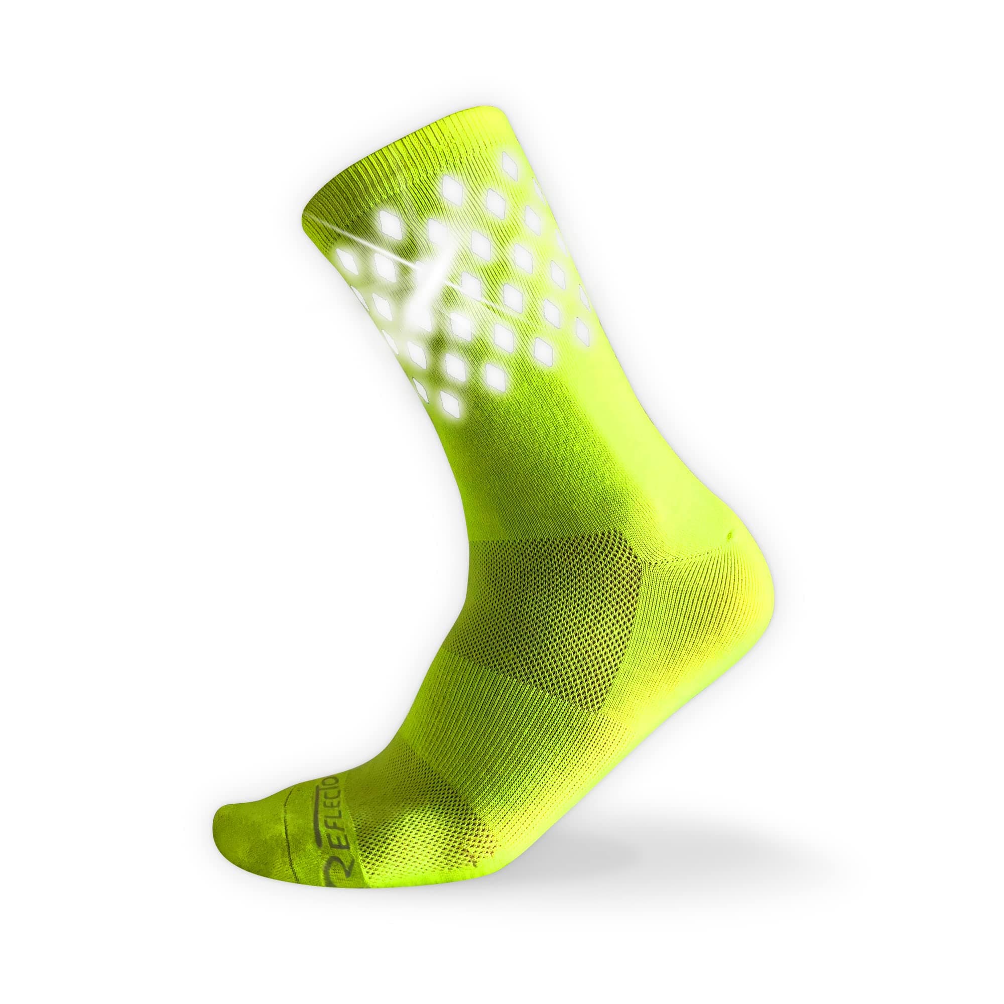 ReflecToesReflective Socks - High Visibility Sports Socks Cushioned, Biomotion Safety Gear for Outdoor Athletes