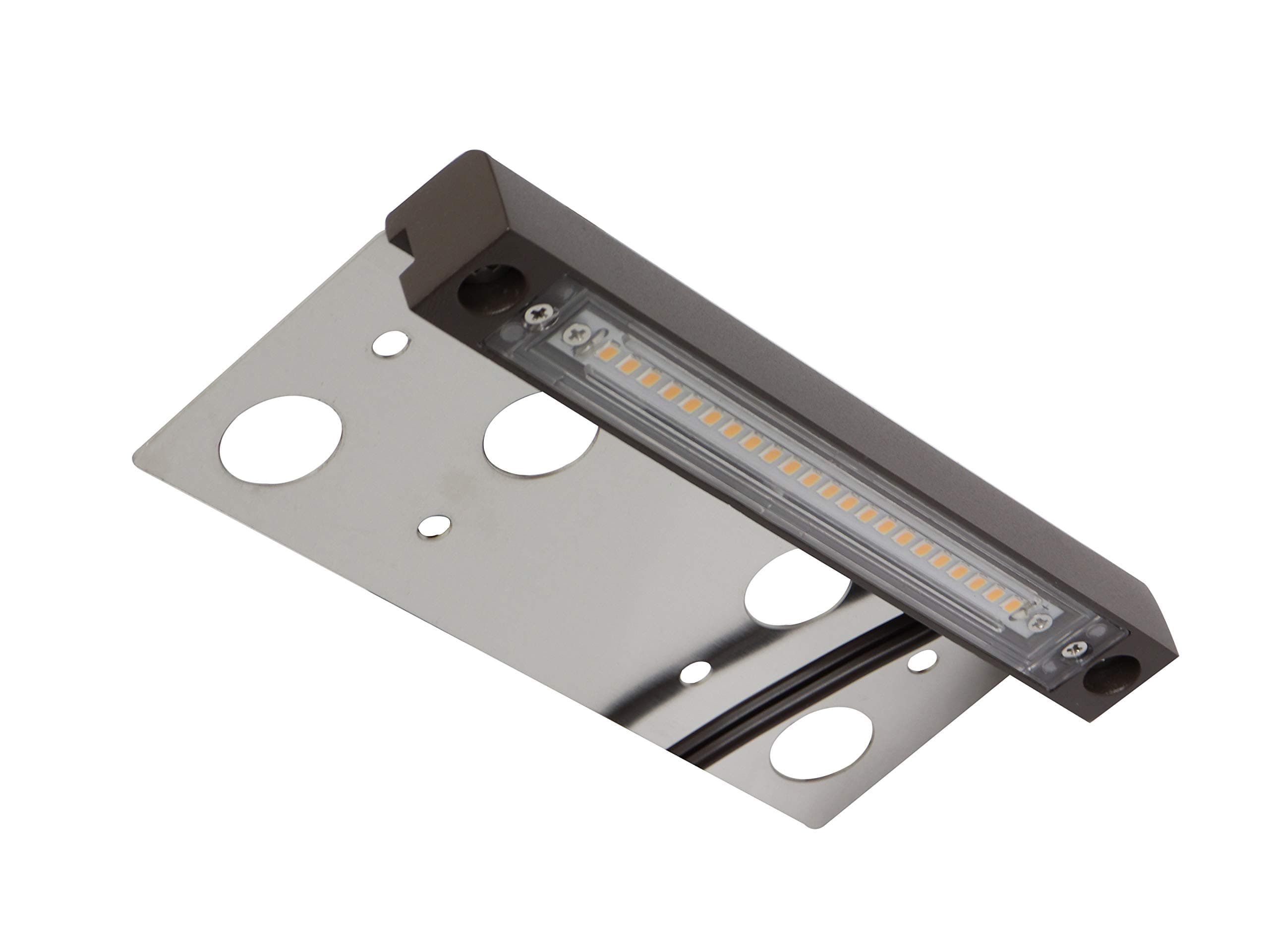 GKOLED UL Listed LED Hardscape Light, Retaining Wall Lights, 6.8 Inch 22pcs Integrated 2700K LED Chips, Step Paver Wall Light, Solid Powder Coated Die-cast Aluminum Housing, 4W Low Voltage 12V AC/DC