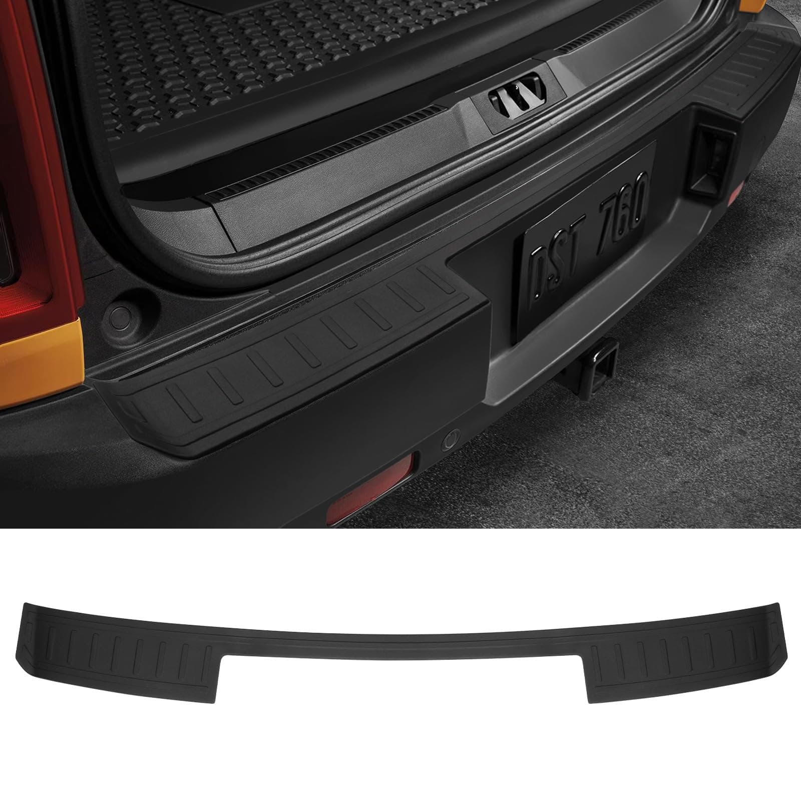 Ecarzo Rear Bumper Protector for 2025 2024 2023 2022 2021 Bronco Sport Accessories Trim Cover Scratch Resistant Trunk Door Entry Guards (Not for Bronco Sport Big Bend/Badlands)