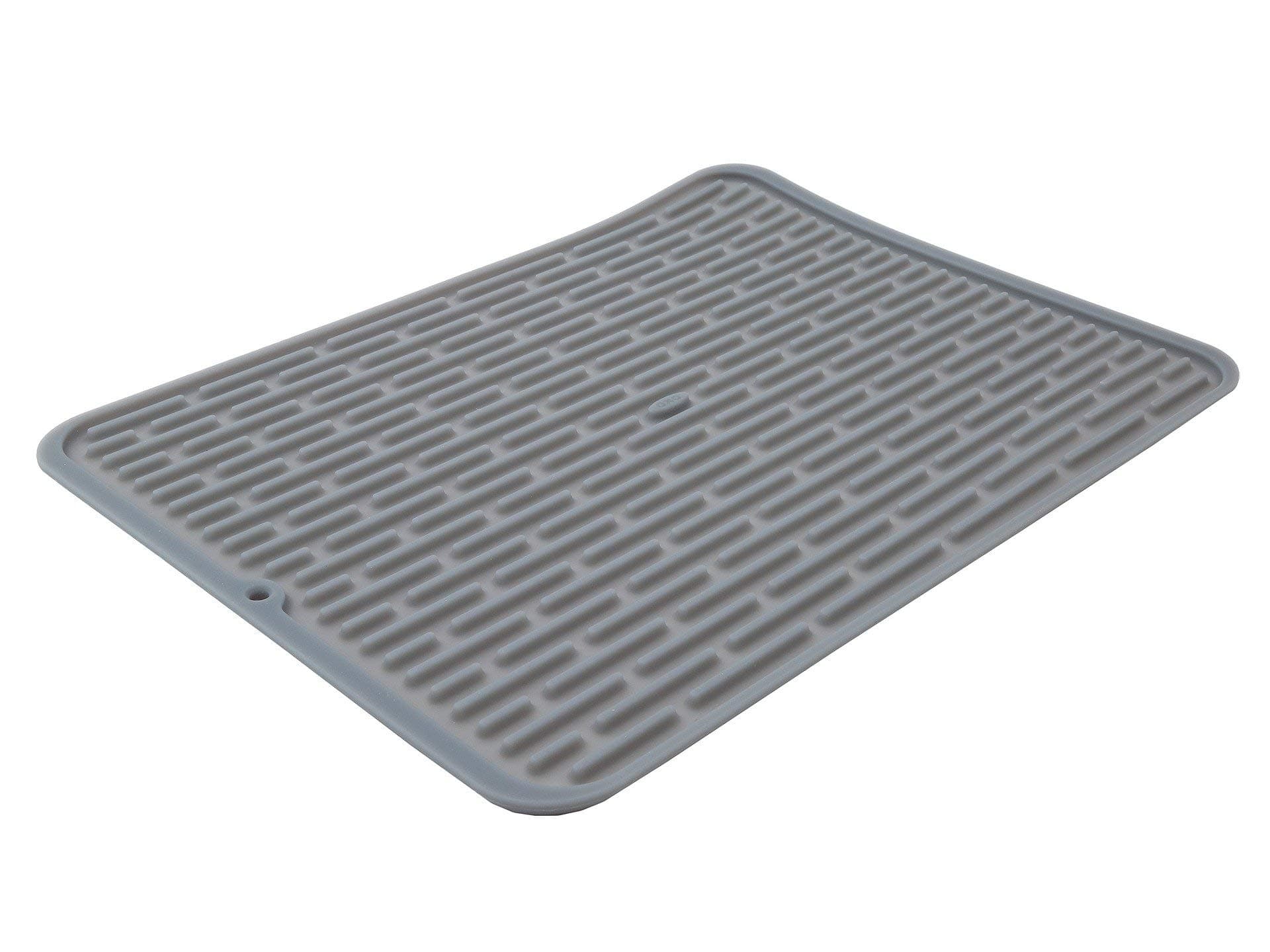 OXO Silicone Drain Mat, Stainless-Steel, Grey, 32_x_42_cm