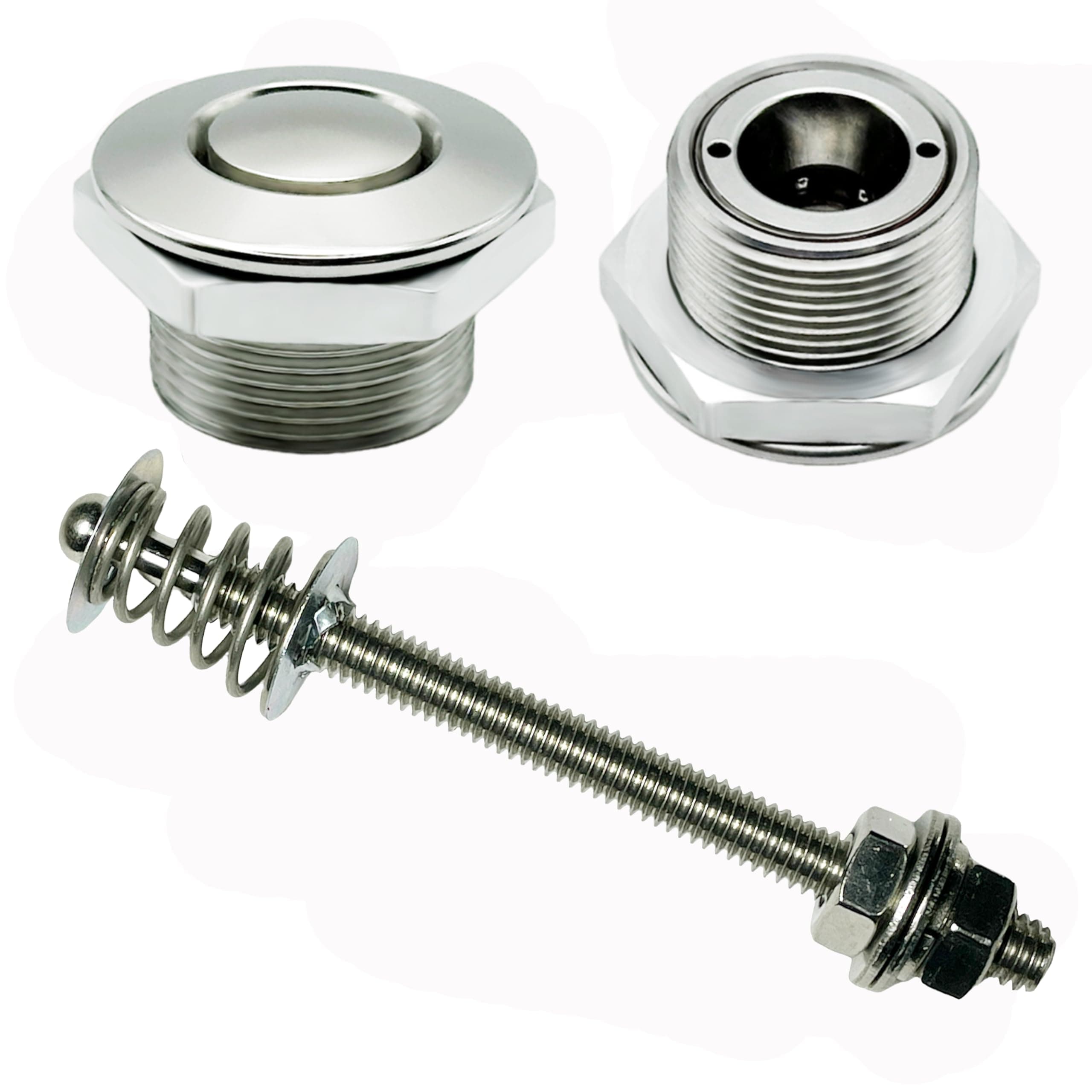 Polished Stainless Steel 1.00"" & 4"" Stud