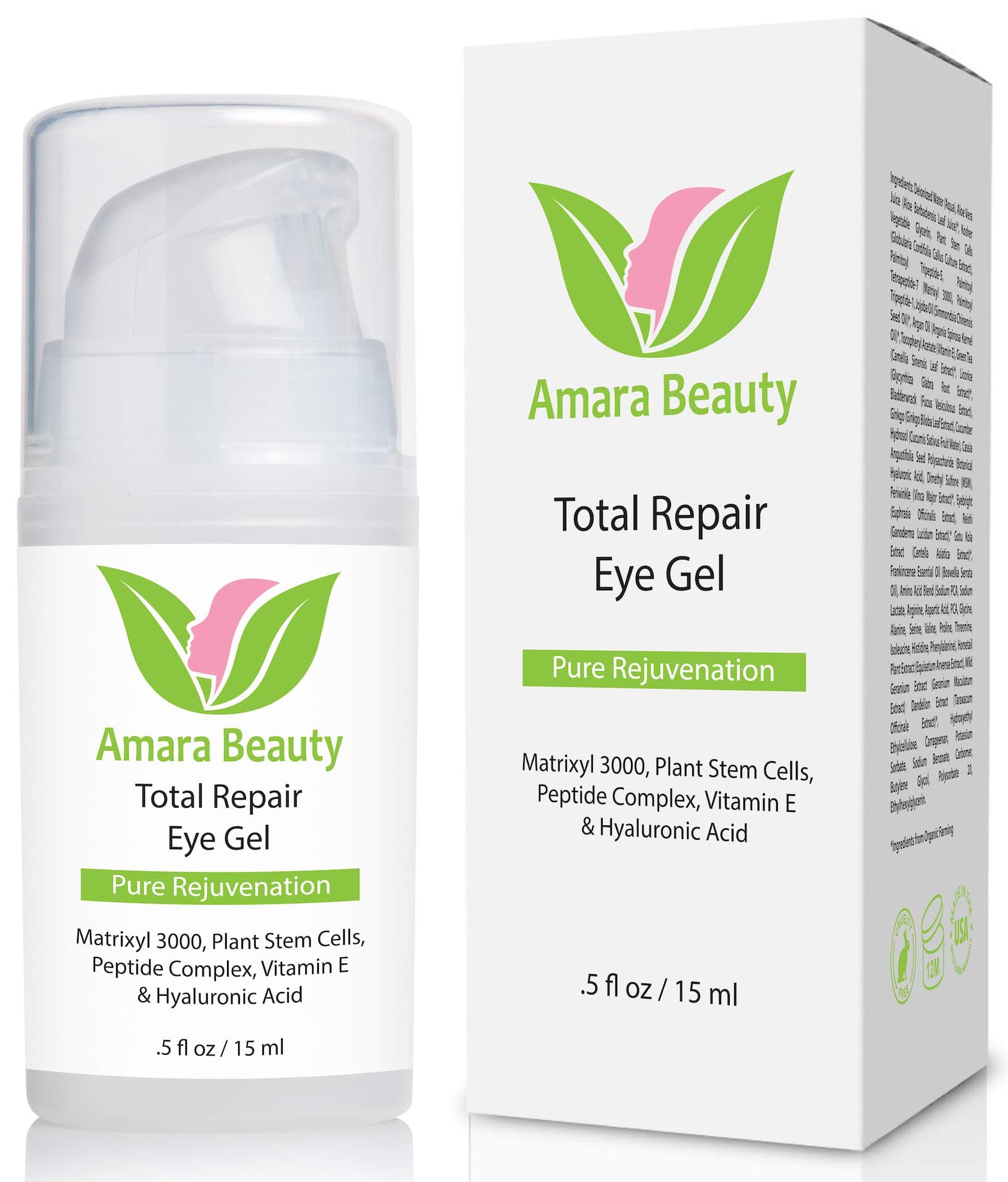 - Eye Cream Gel for Dark Circles and Puffiness with Peptides & Hyaluronic Acid, 0.5 fl. oz.