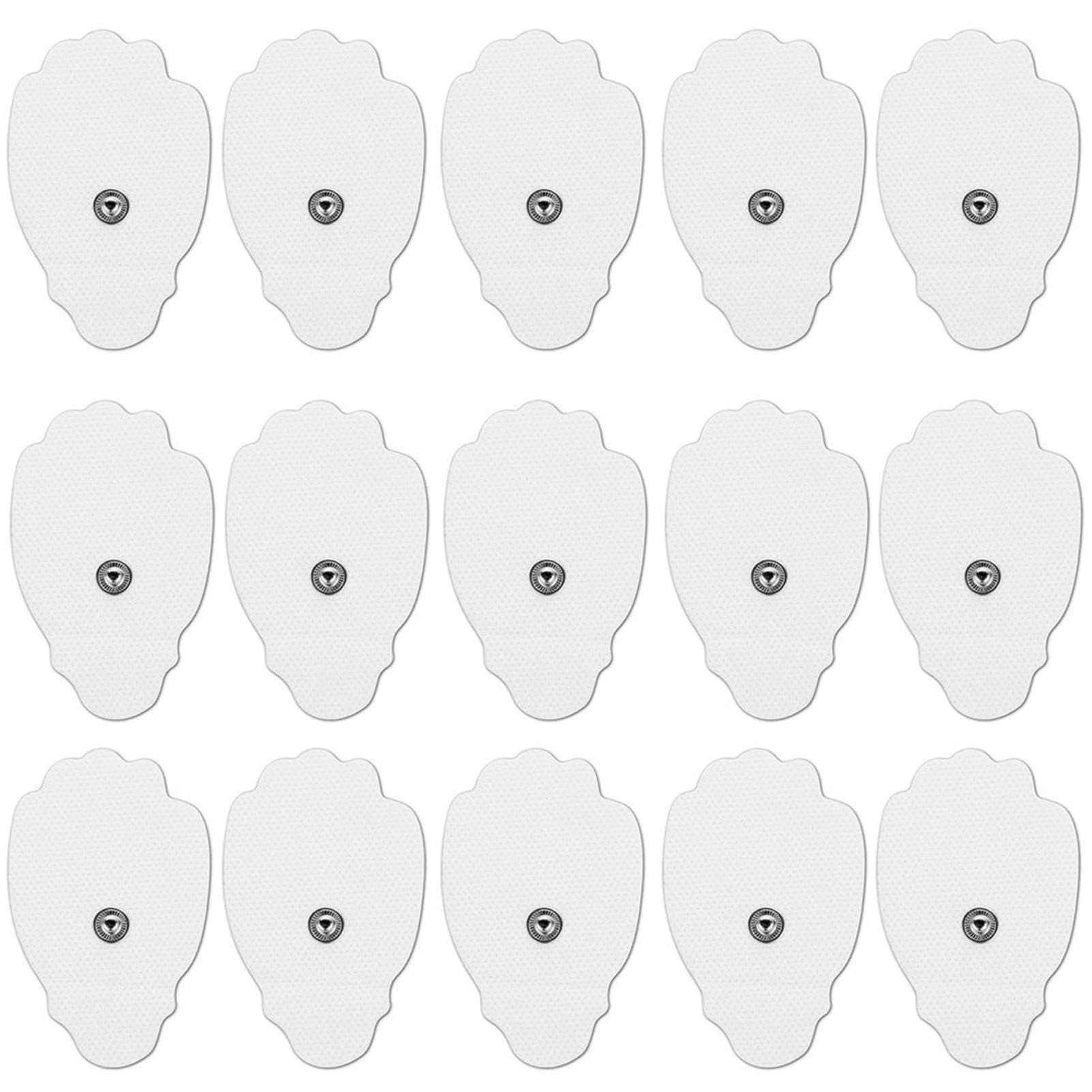 20 Pieces TENS Unit Replacement Pads - Universal 3.5mm Snap-on TENS Electrode Pads High Conductivity, Reusable Electrodes Pads for TENS Massager and Muscle Stimulation