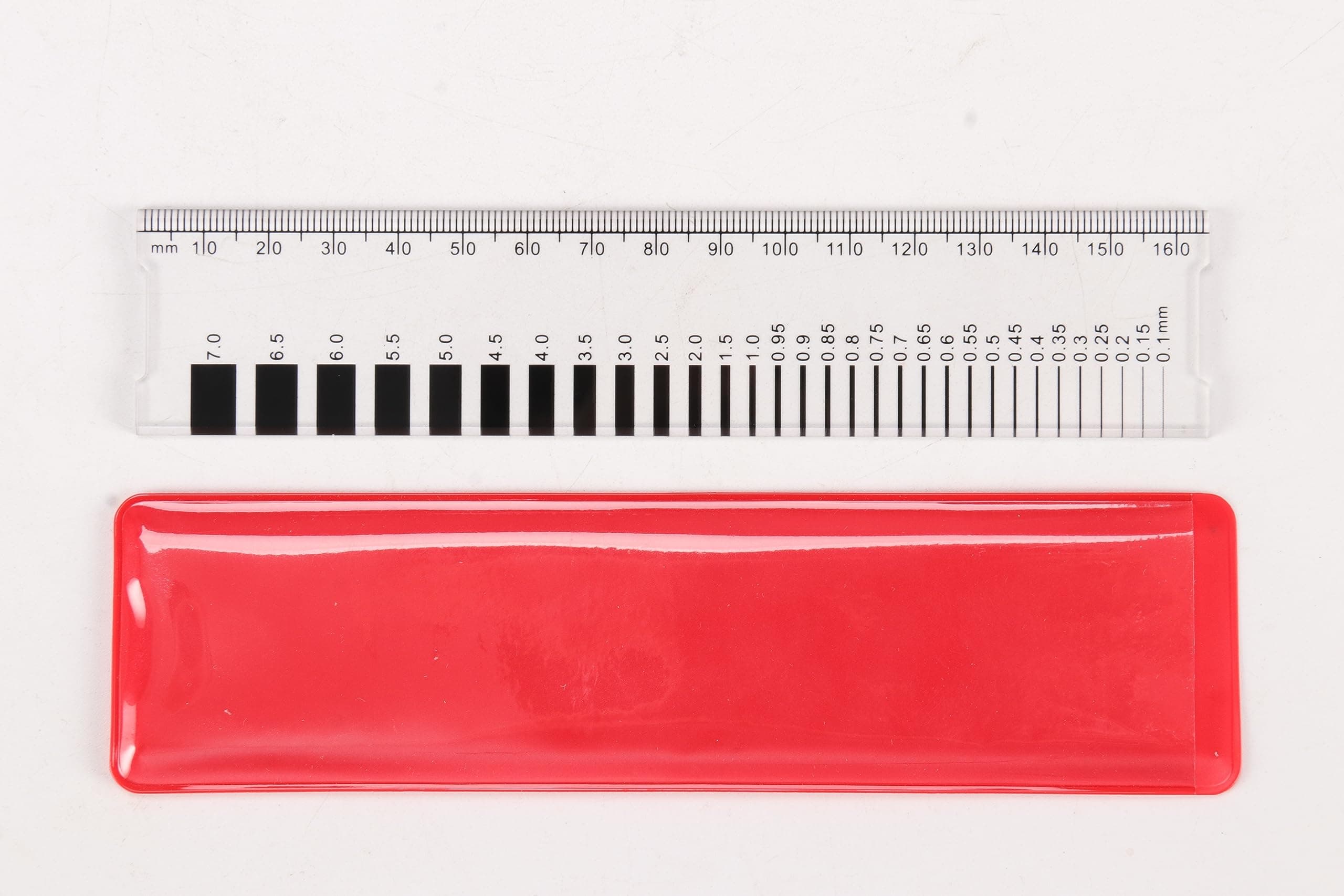 Crack Width Gauge， Concrete Crack Gauge Width Ruler Width Crack Gauge (CW-01 1PC)