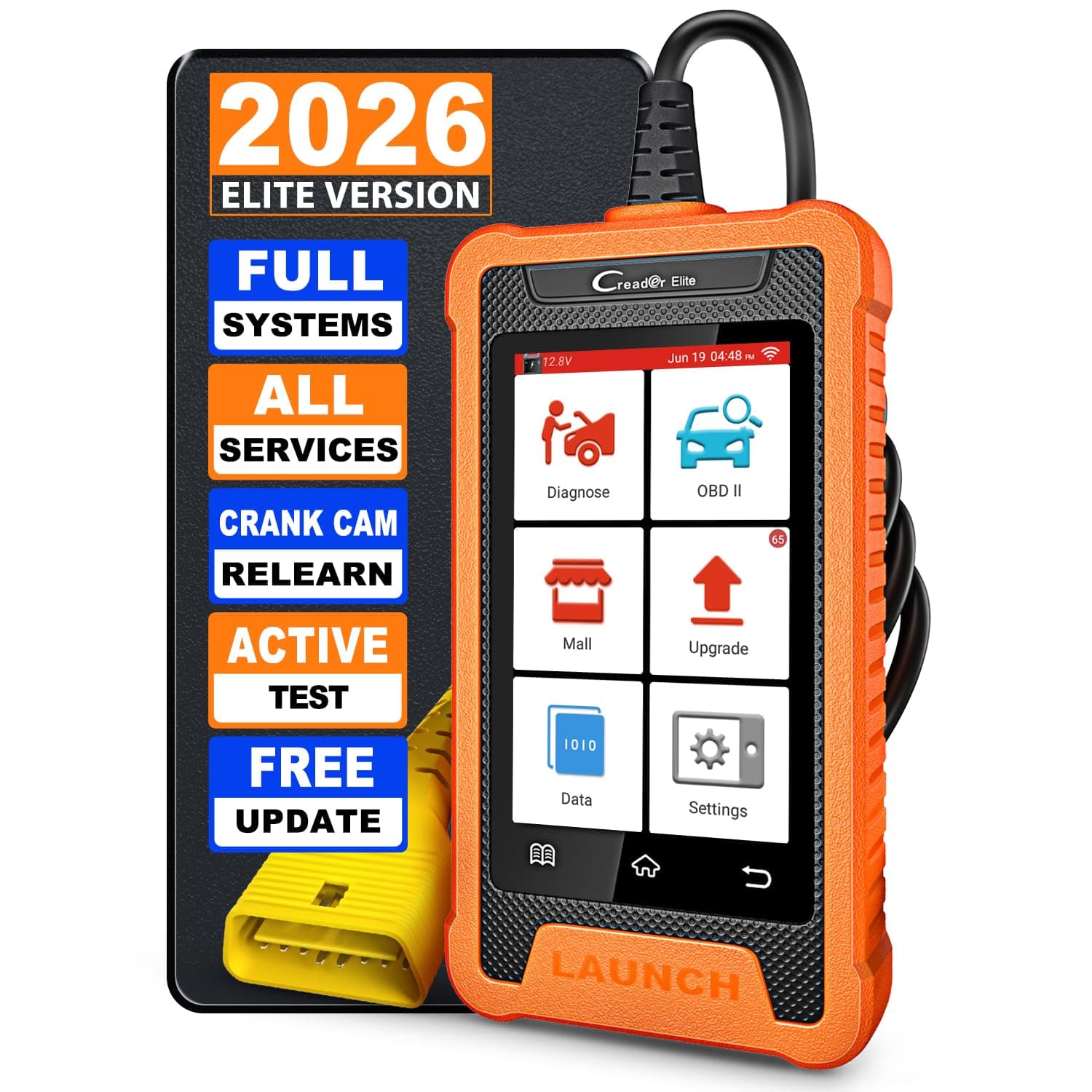 2025 LAUNCH Creader Elite fit for GM Bi-Directional Scanner, All Resets Full System Diagnostic Scan Tool, ECU Coding, Full OBD2 Code Reader for Buick/Chevrolet/Cadillac/GMC, Lifetime Free Update